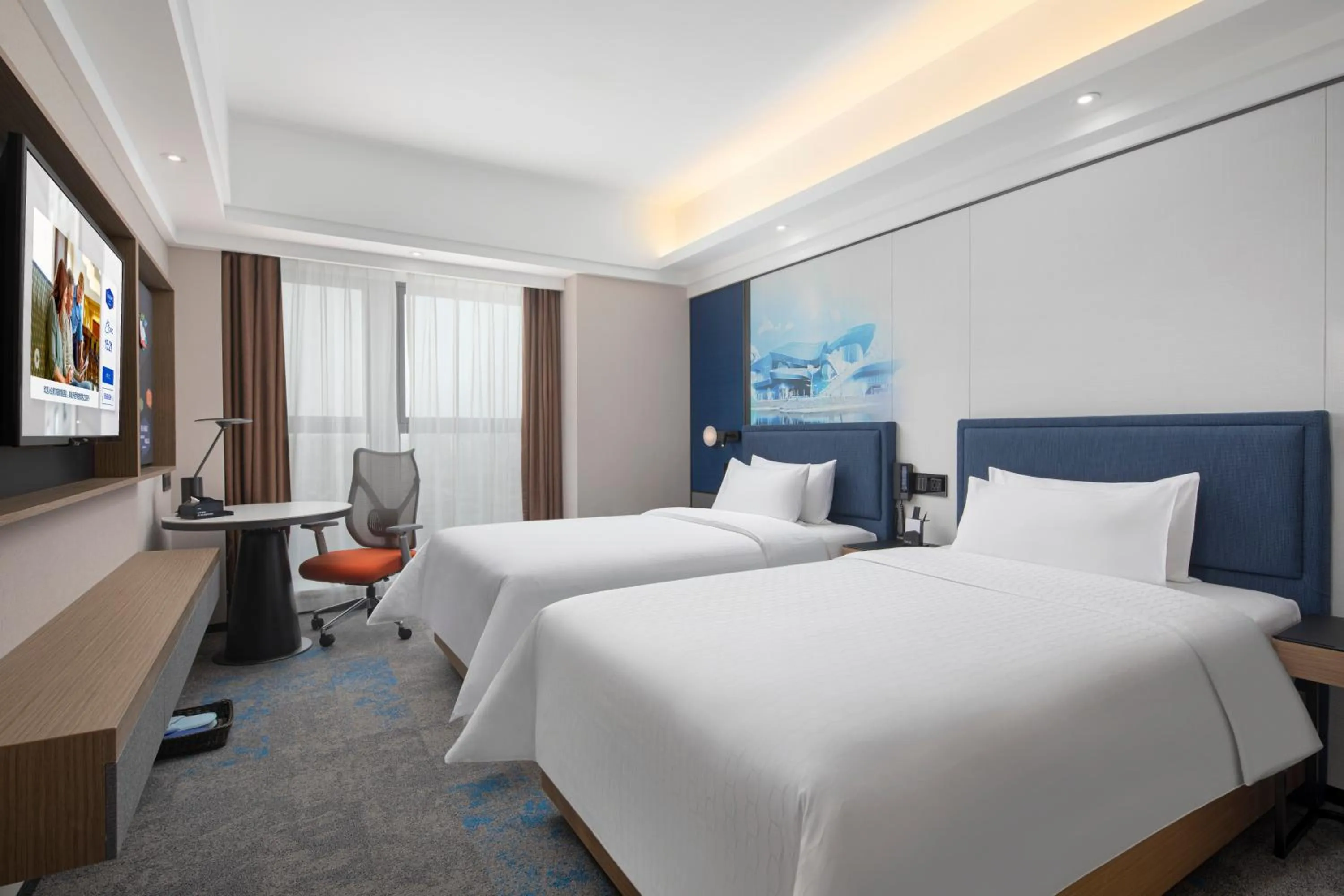 Bed in Hampton by Hilton Chengdu Wuhou Waishuannan