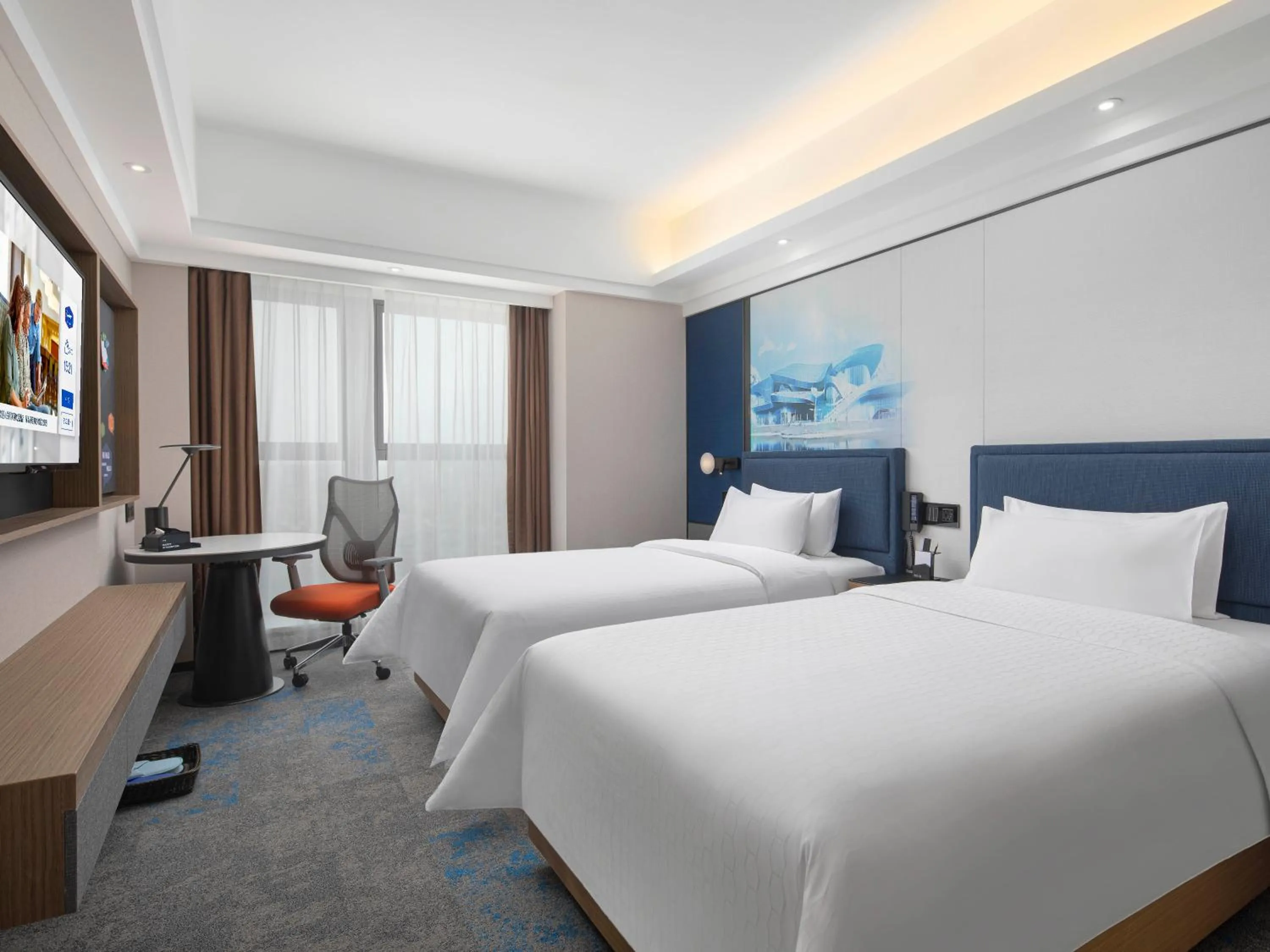 Bed in Hampton by Hilton Chengdu Wuhou Waishuannan