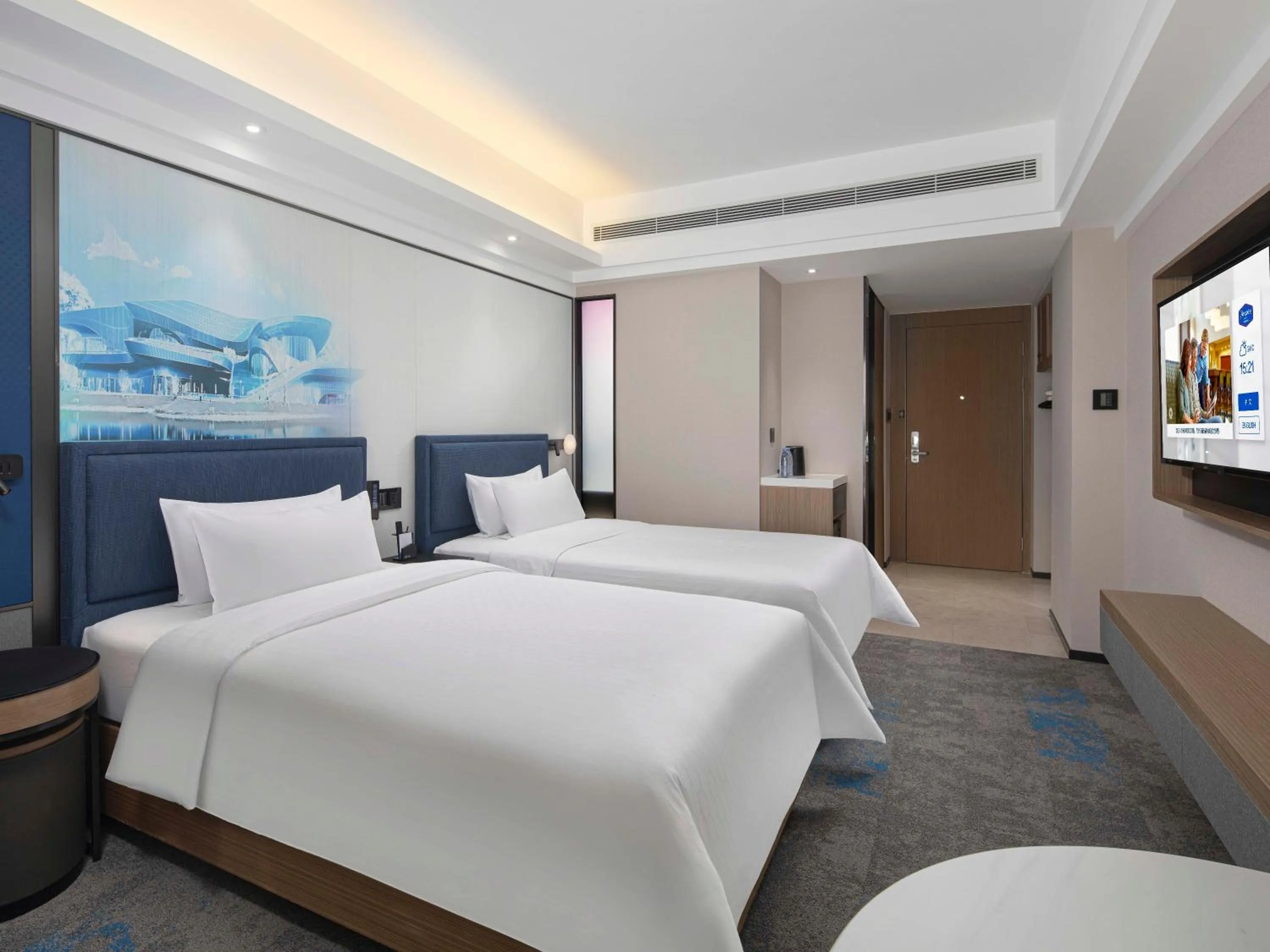 Bed in Hampton by Hilton Chengdu Wuhou Waishuannan