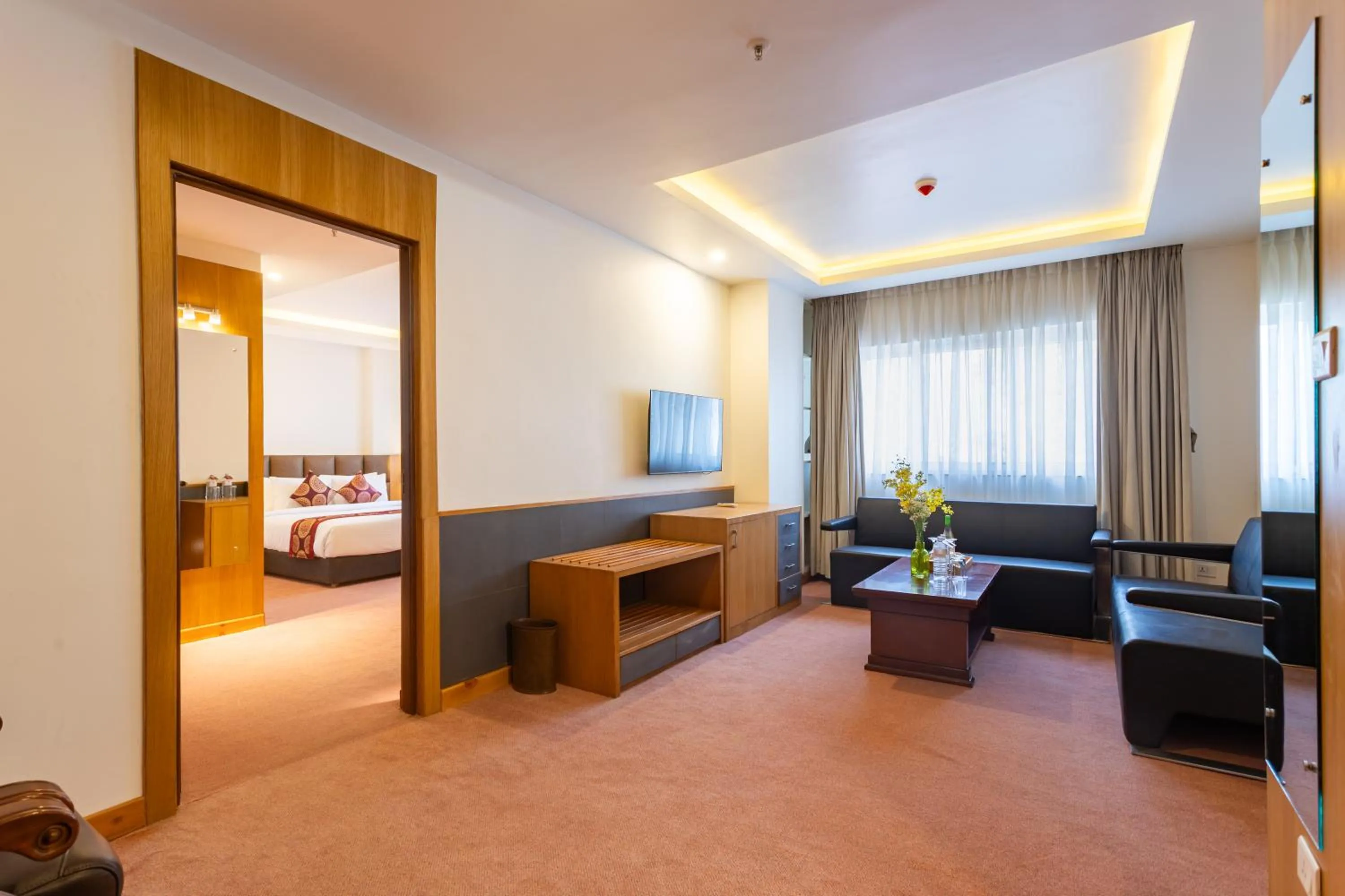 Communal lounge/ TV room, Bed in Mandala Norling Lords Prime Kathmandu