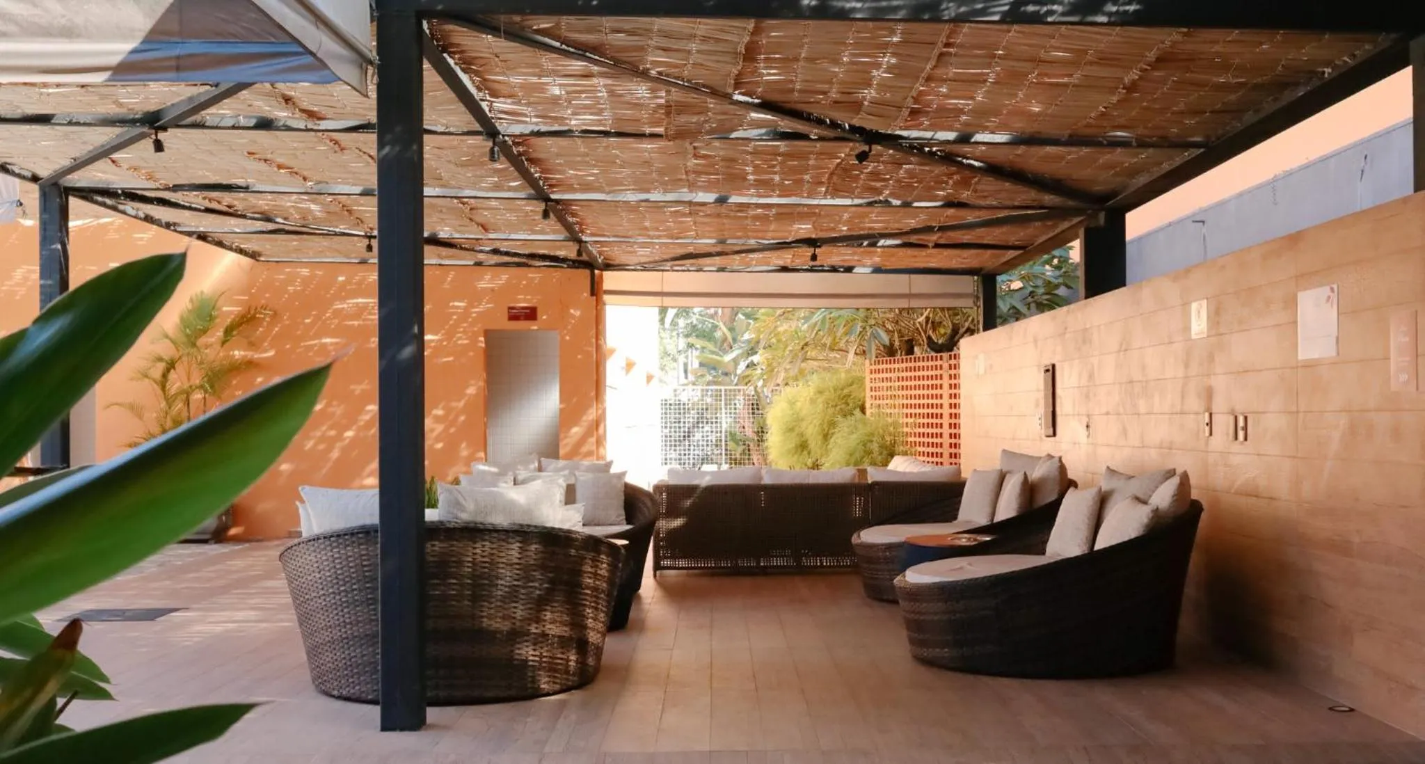 Pool view in Carlton Plaza Baobá