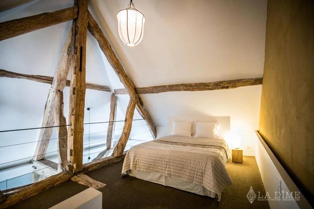Bedroom, Bed in La Dime de Giverny - Cottages