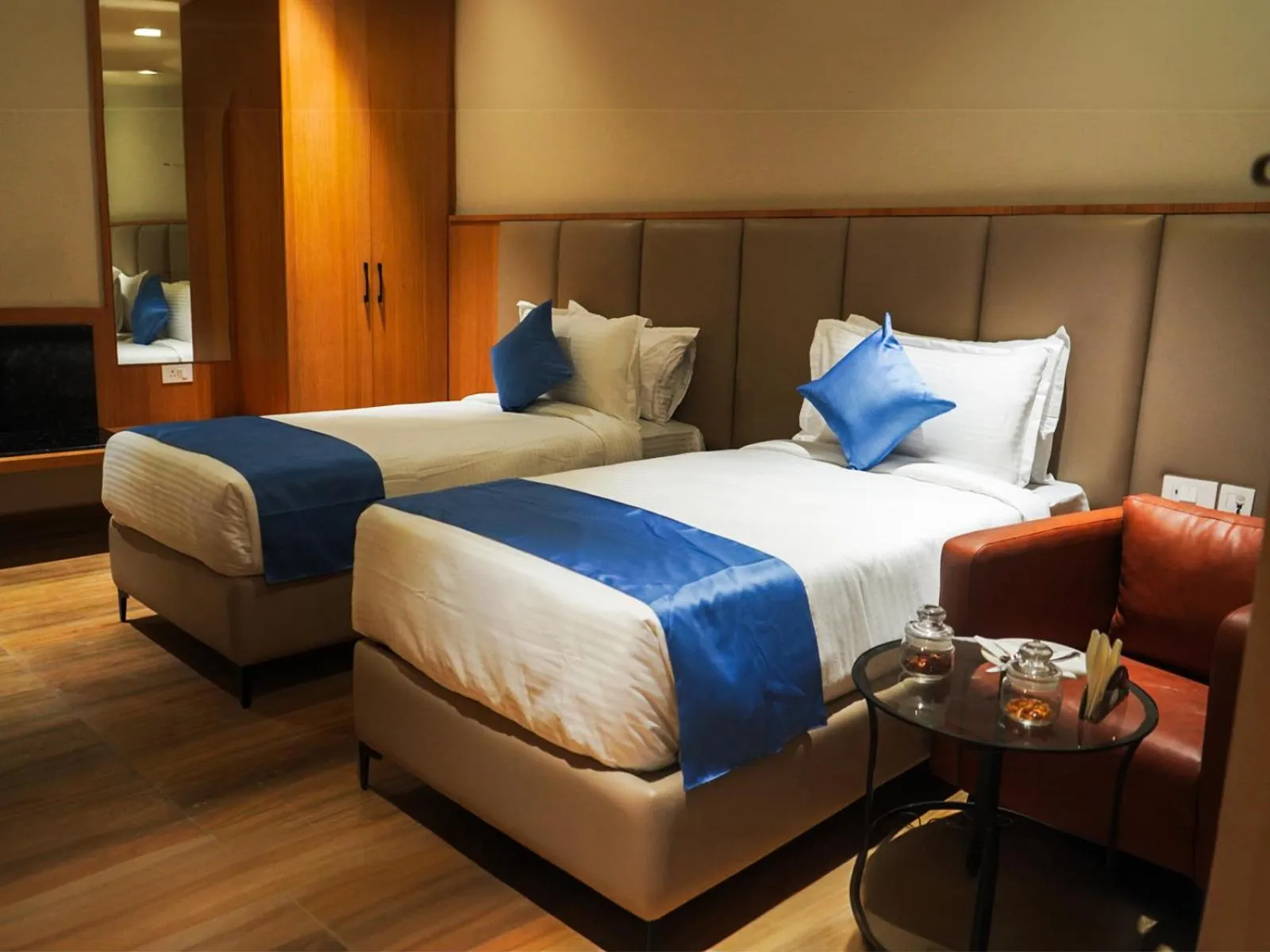 Bed in Clarion Hotel Hyderabad