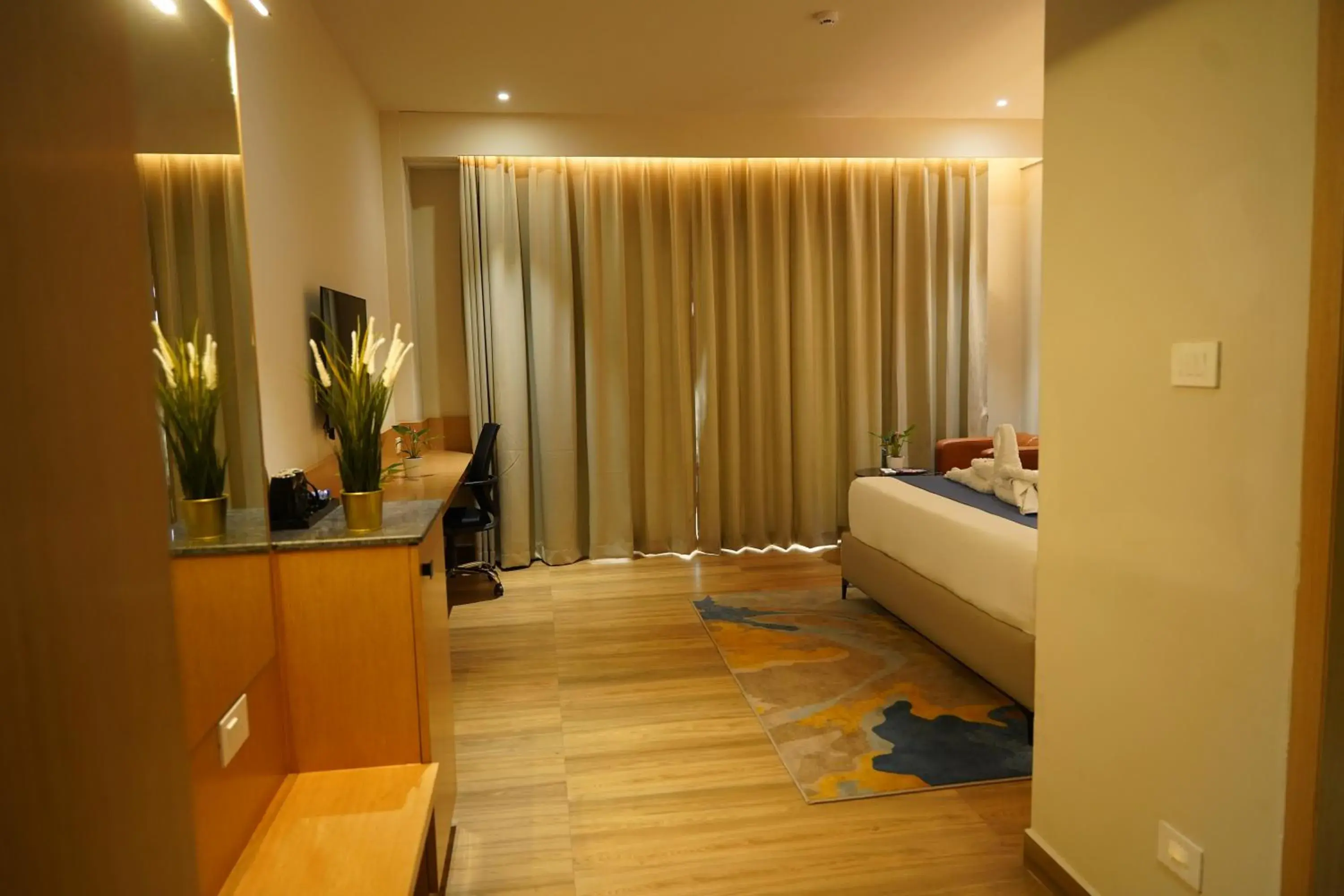 Double Room with Balcony - single occupancy in Clarion Hotel Hyderabad Double Room with Balcony - single occupancy in Clarion Hotel Hyderabad