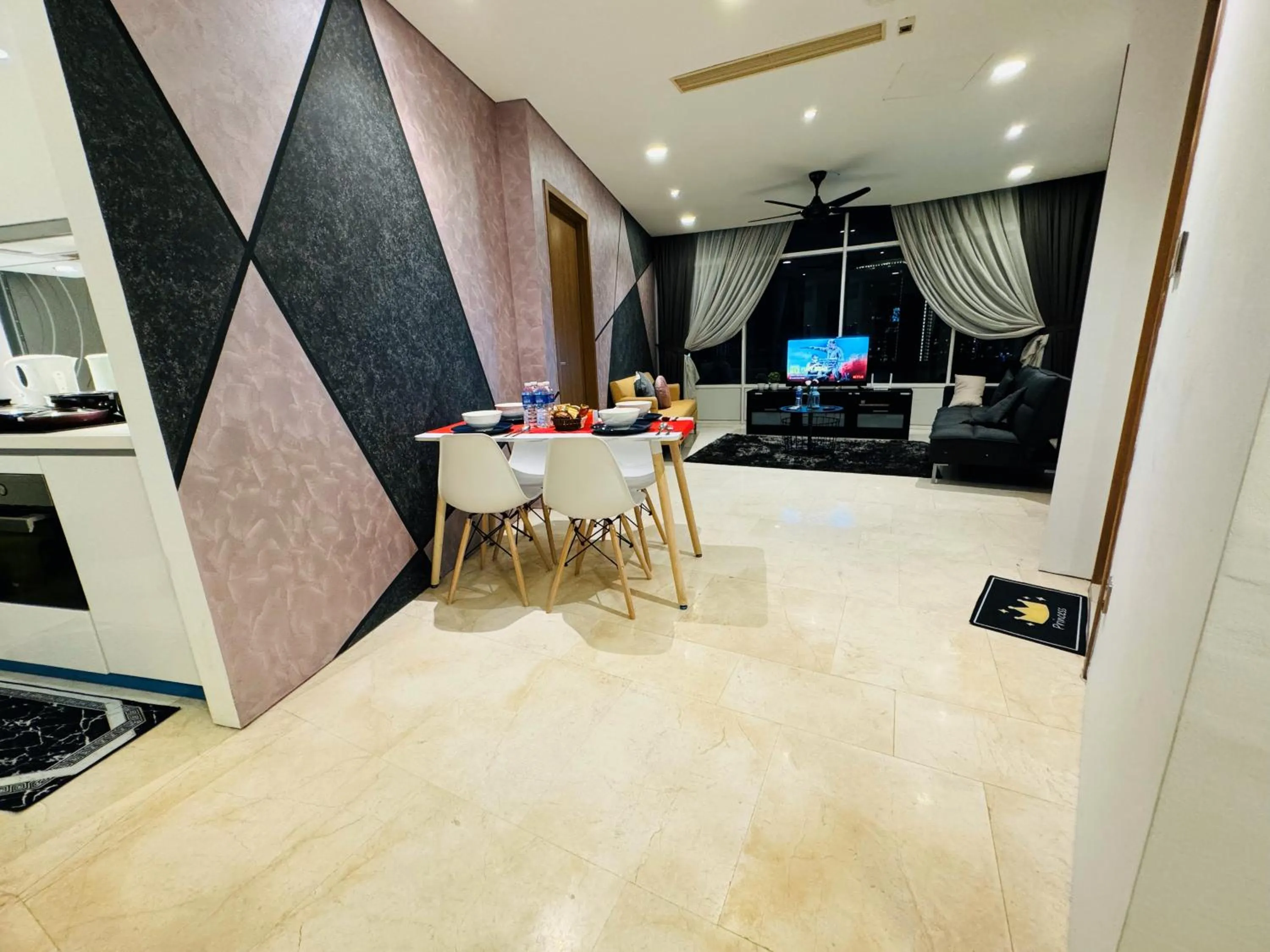 Dining area in Vortex Suites in Kuala Lumpur