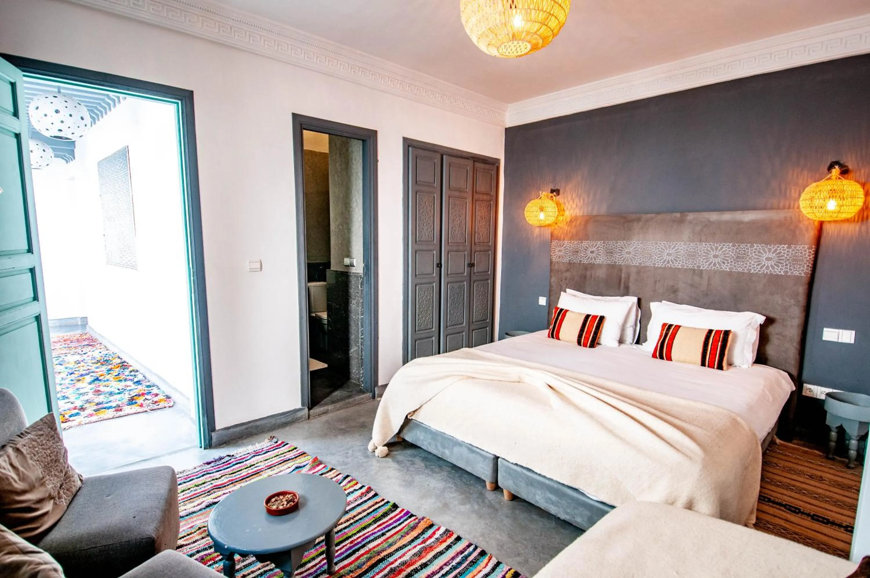 Bed in Riad Origines