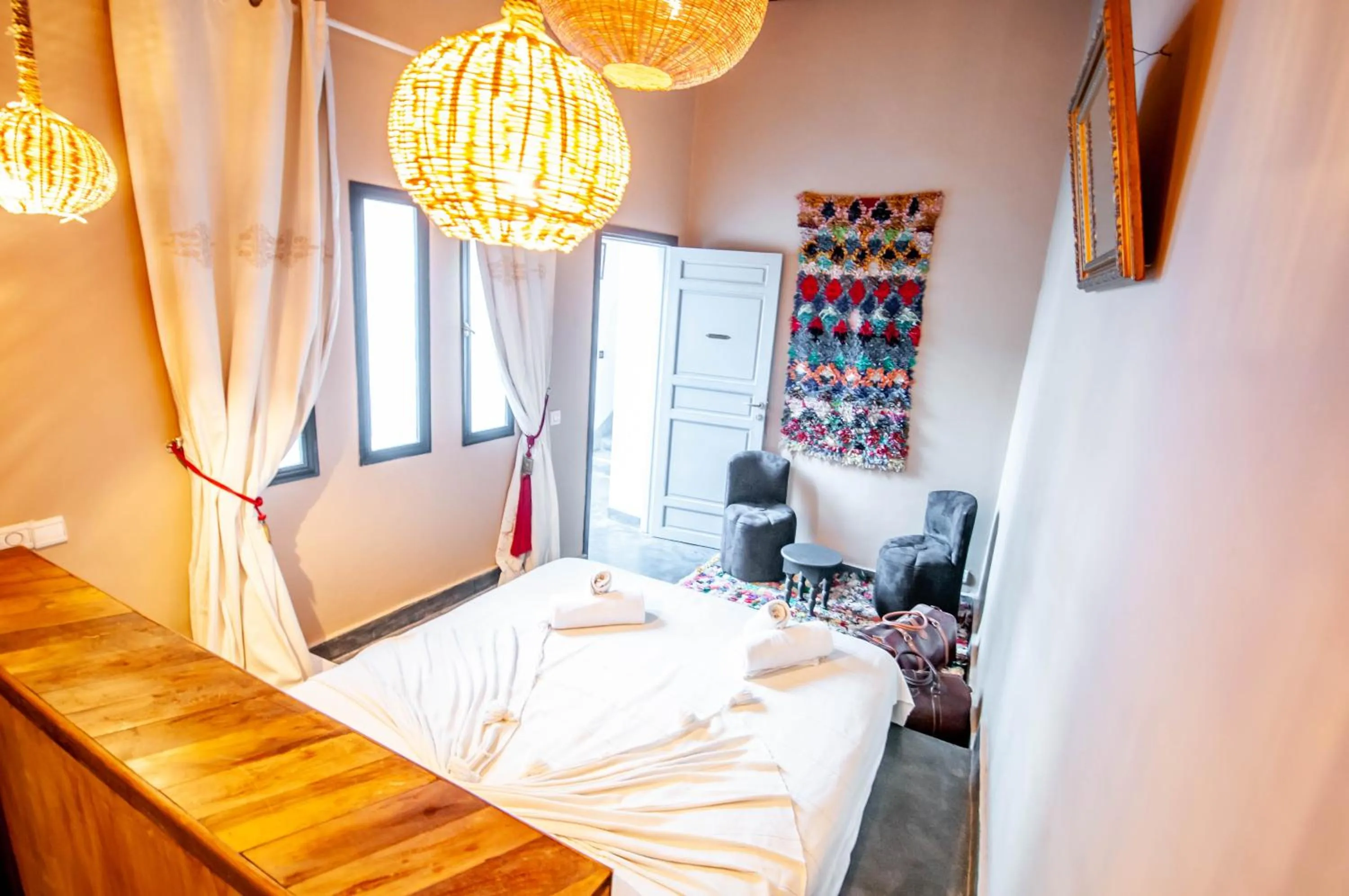 Bed in Riad Origines