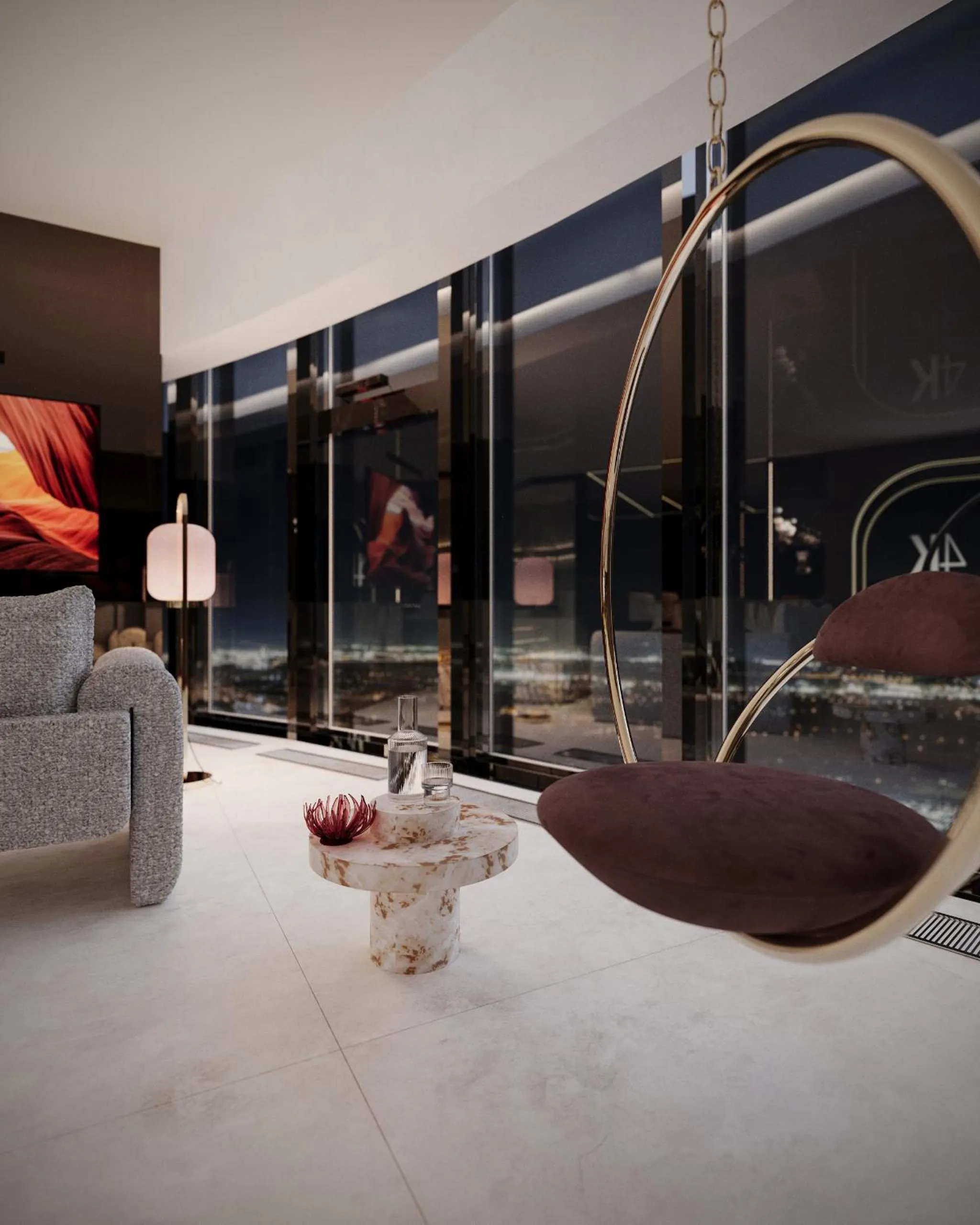 Living room in Apartamenty Sky Tower z Jakuzzi Przy Oknie by BQQK