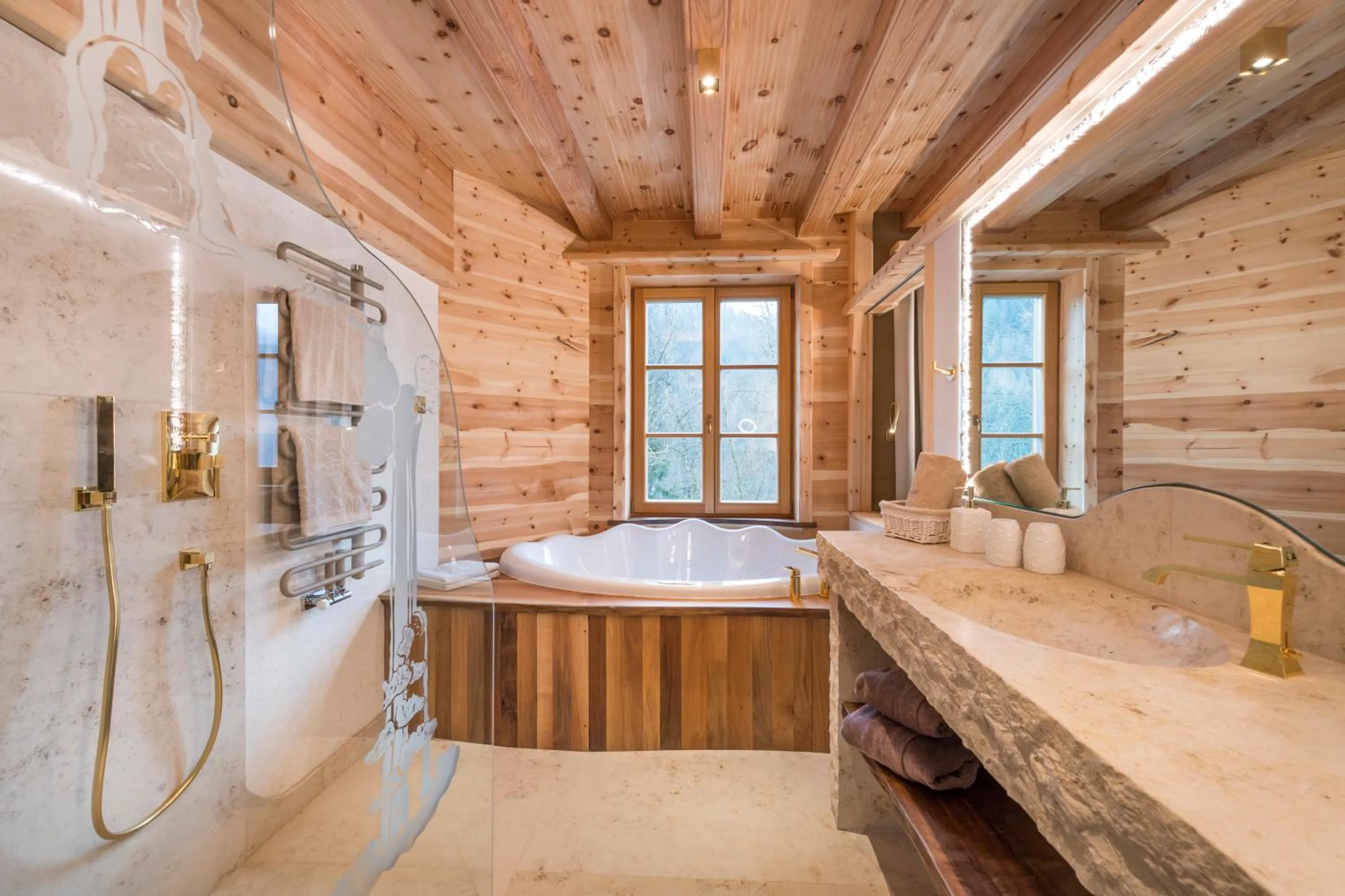 Shower in Naturhotel Lüsnerhof