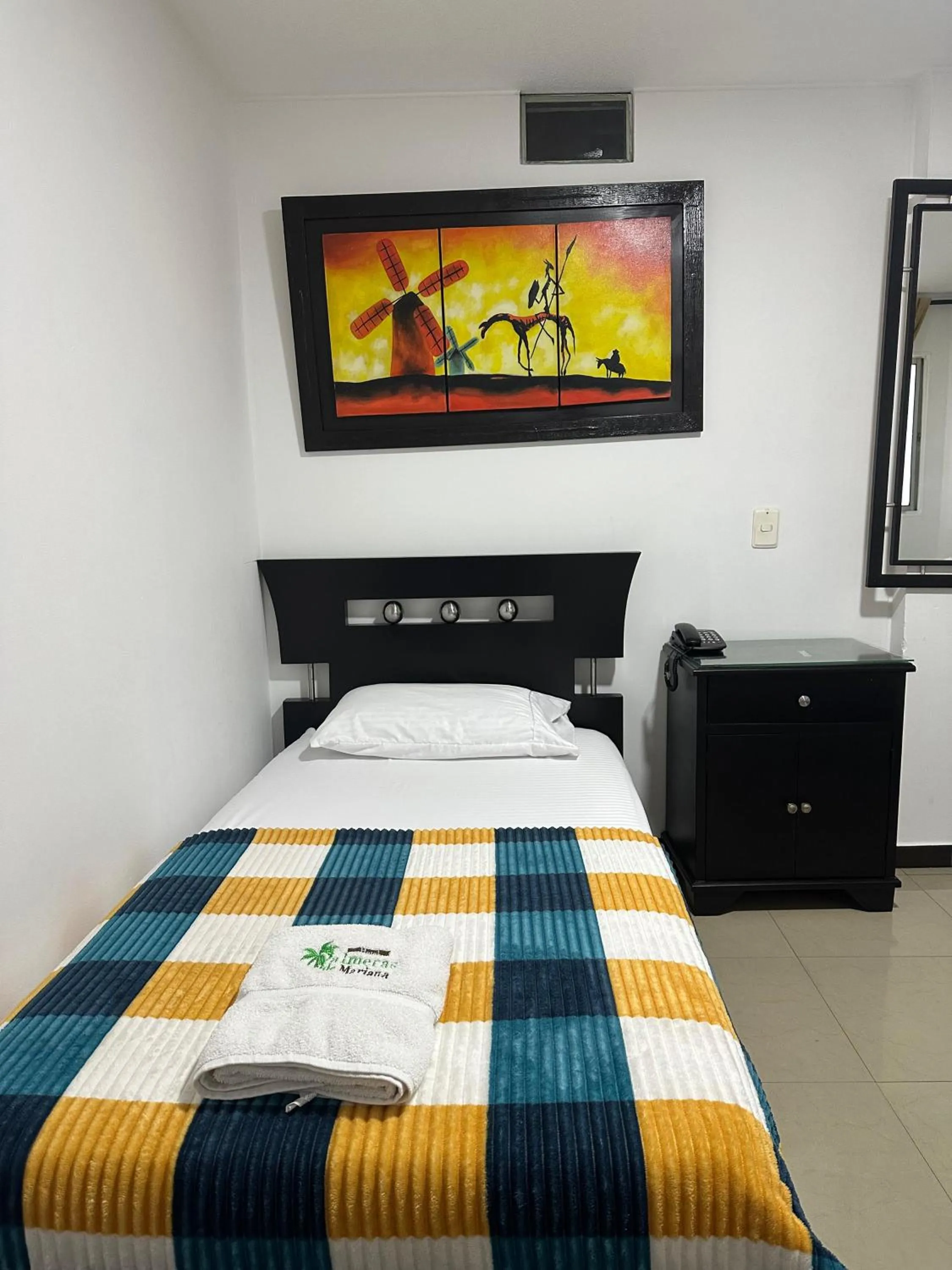 Bed in Hotel Palmeras De Mariana