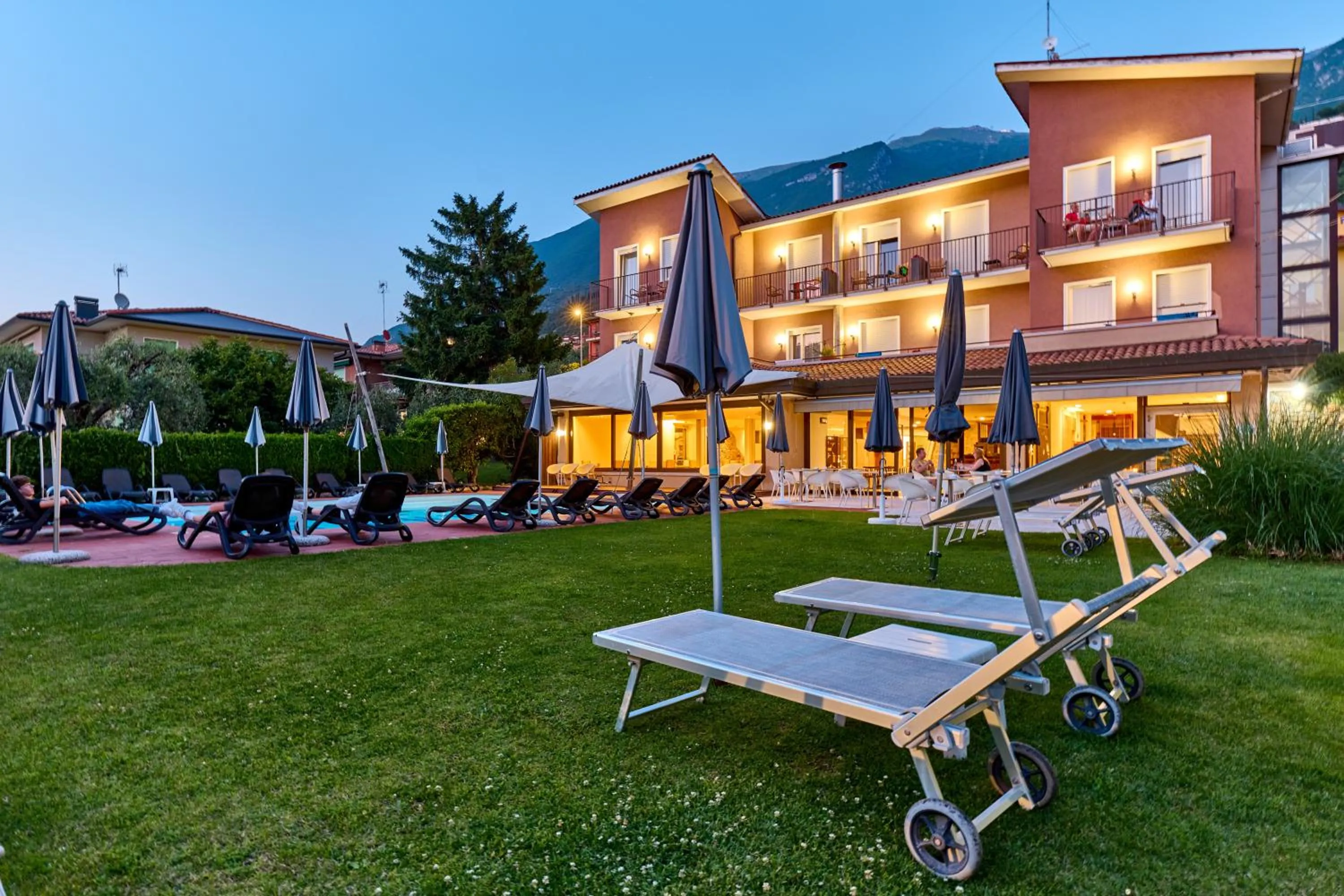 Garden view in Hotel Luna Rossa