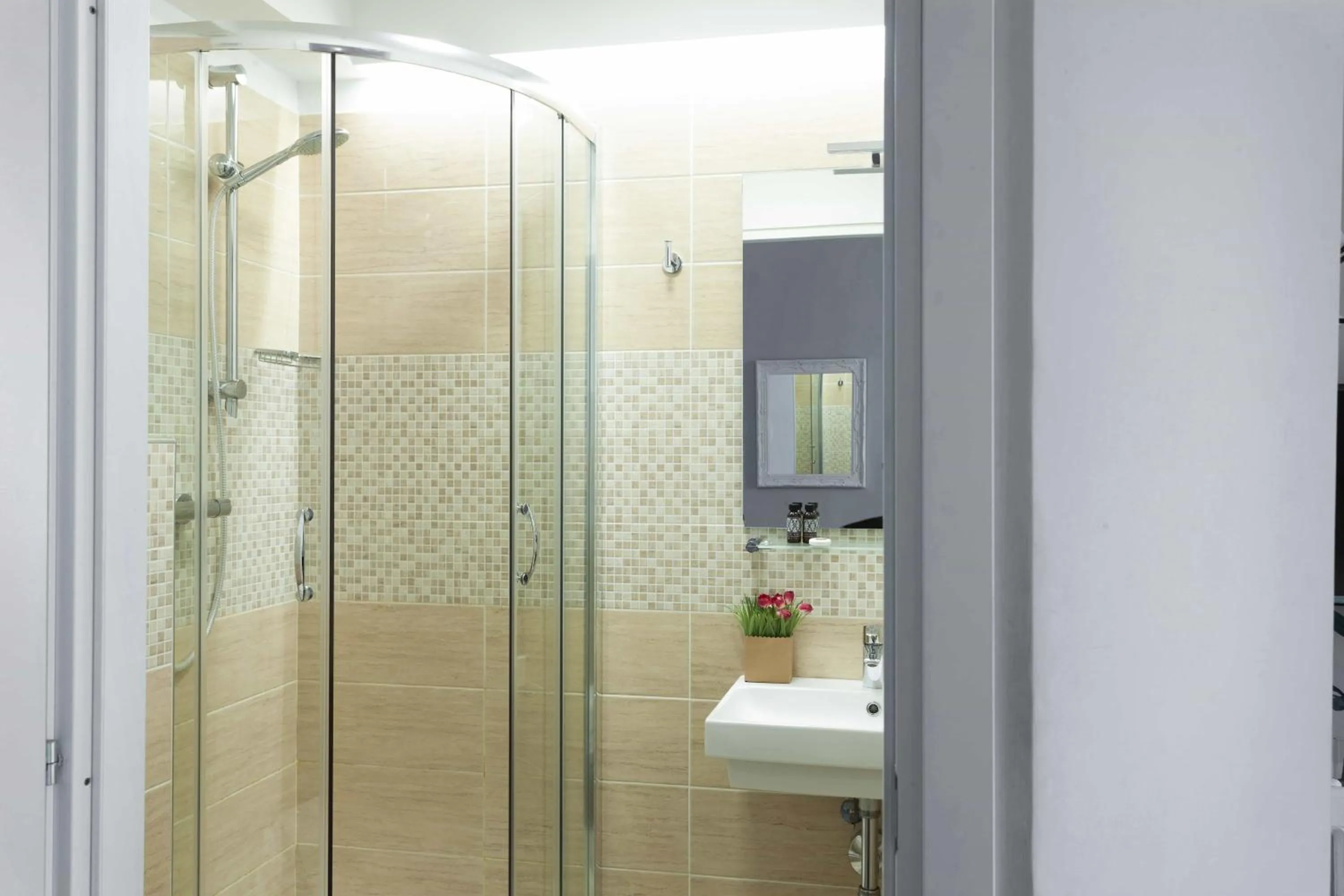 Shower in B&B Prestigia Rooms
