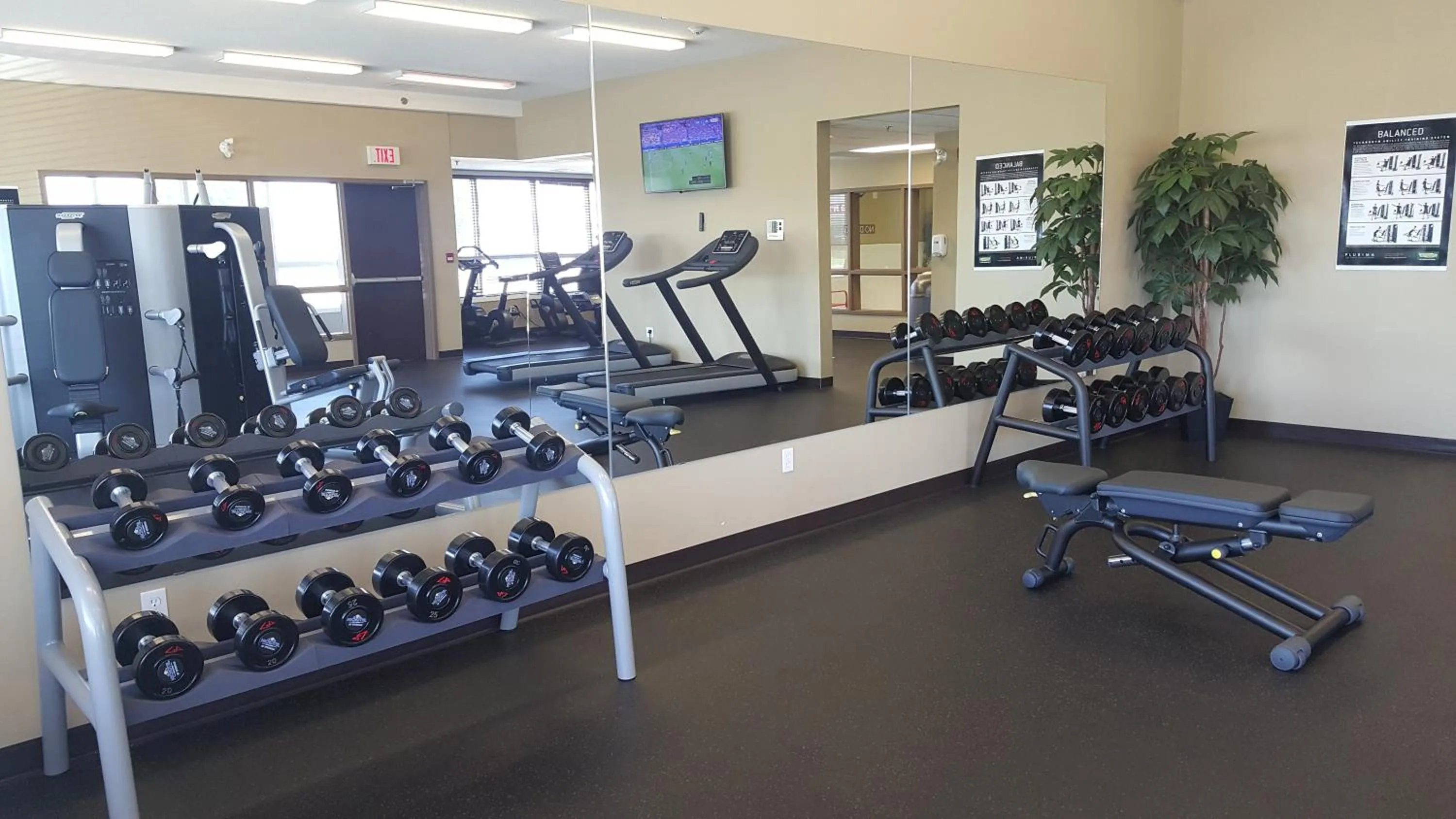 Fitness centre/facilities in Microtel Inn & Suites by Wyndham Whitecourt