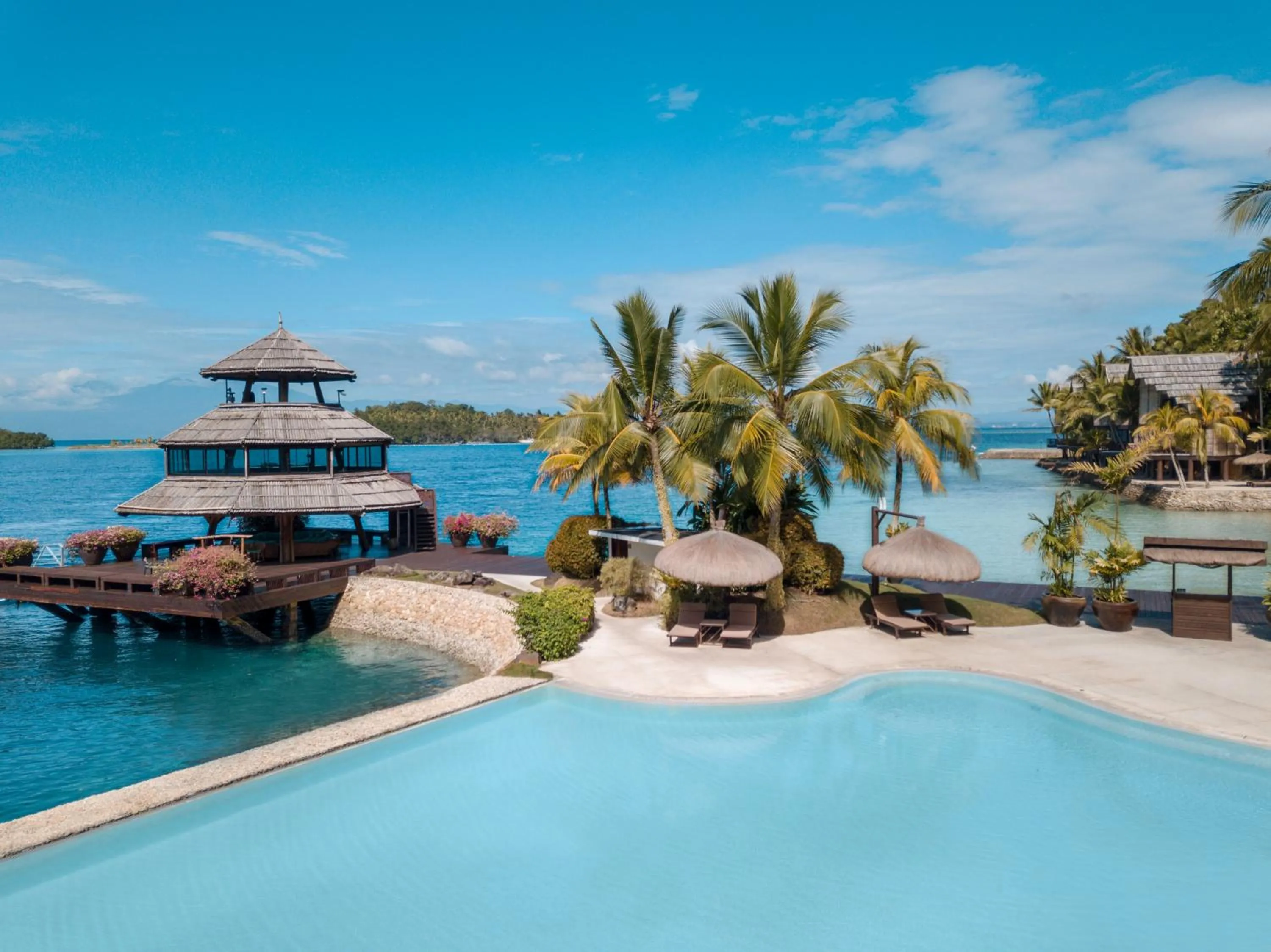 Pool view in Pearl Farm Beach Resort