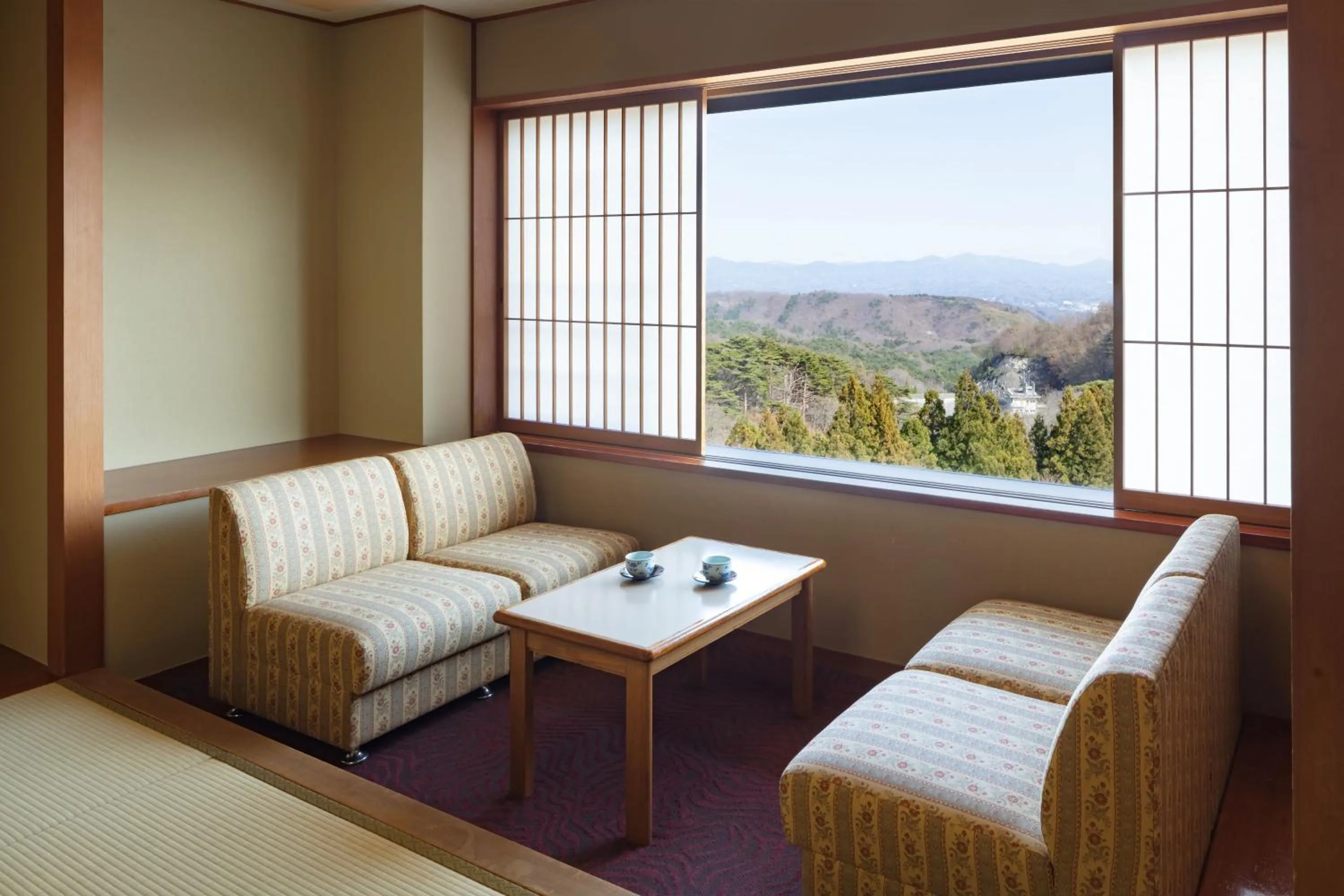 Seating area in Azumakan