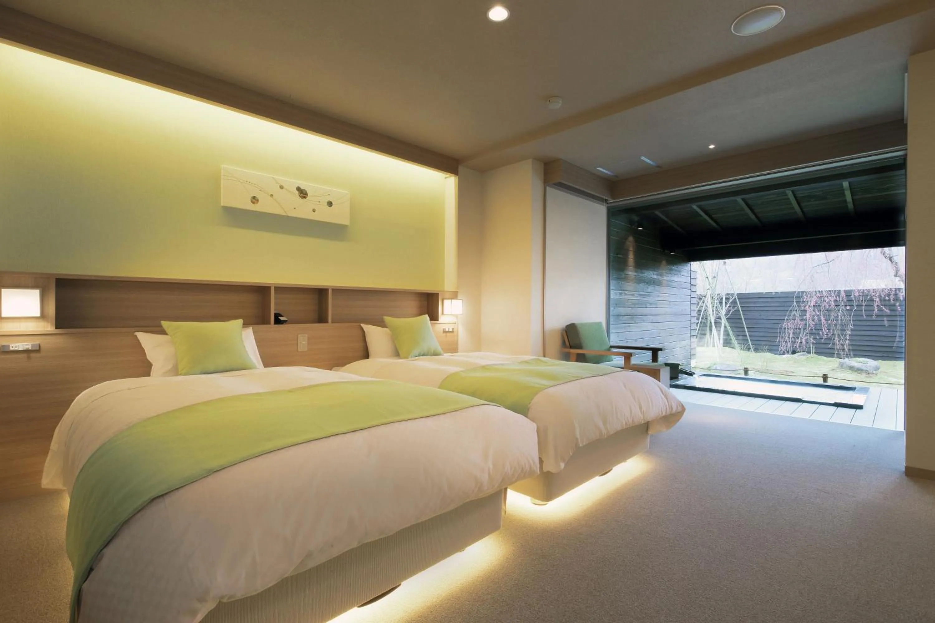 Photo of the whole room, Bed in Yuuyu No Sato Yusa