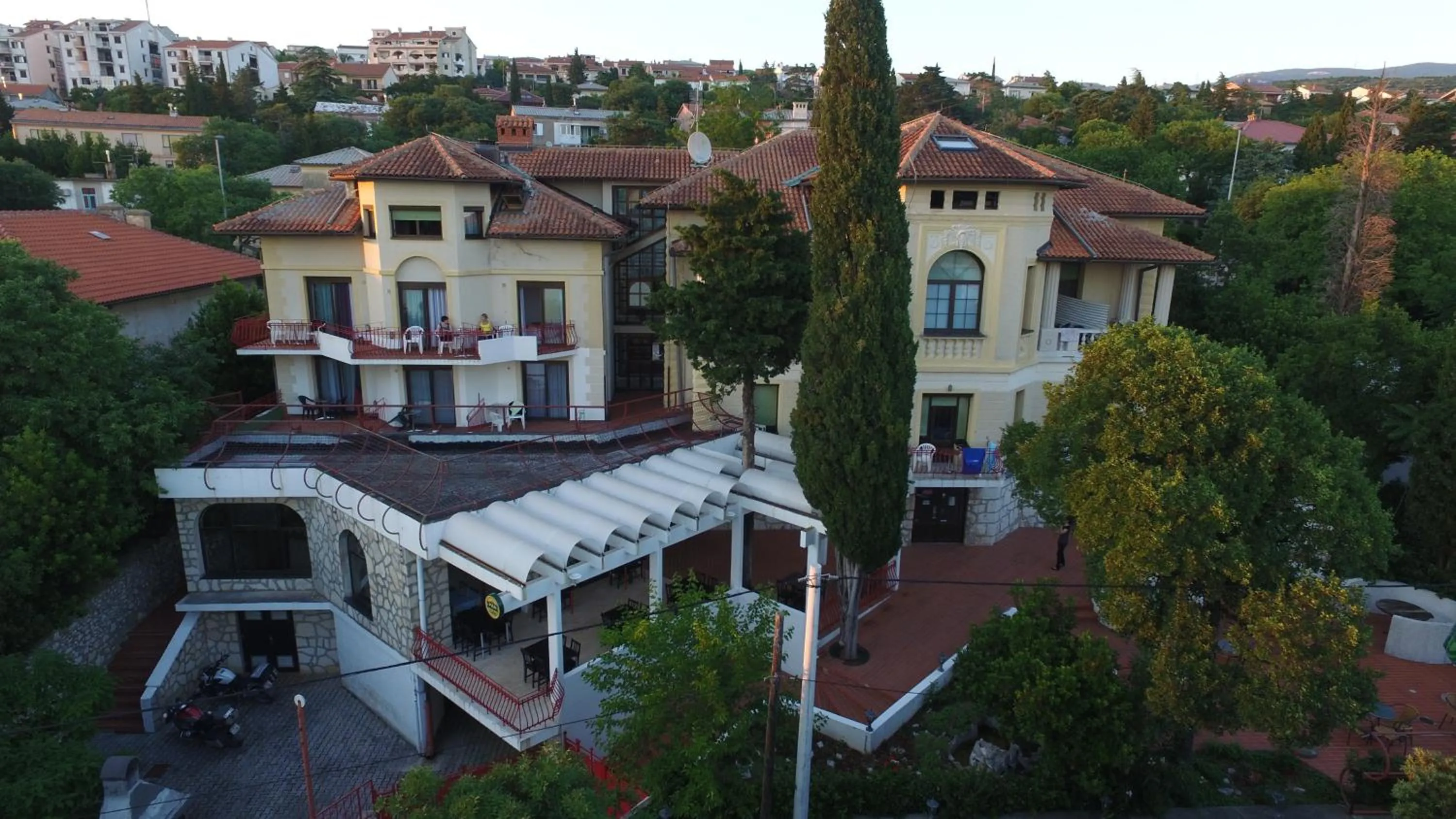 Bird's eye view in Pansion Ruža