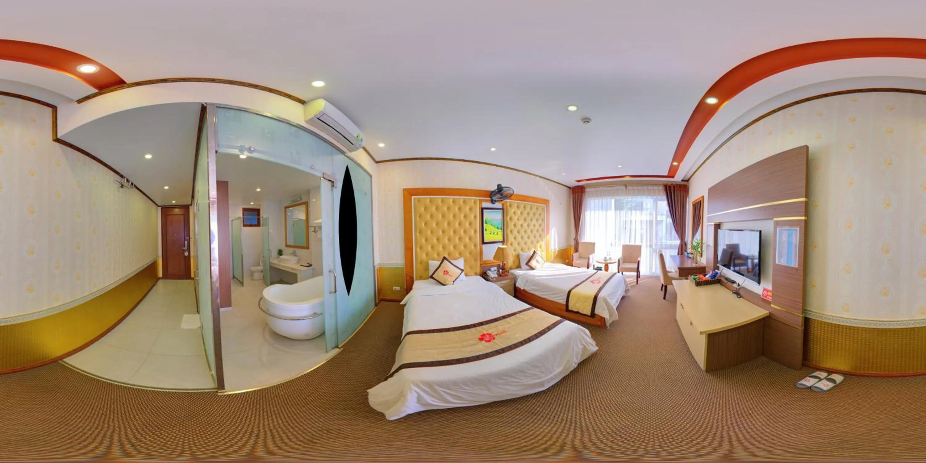 Bed in Hoa Dao Hotel