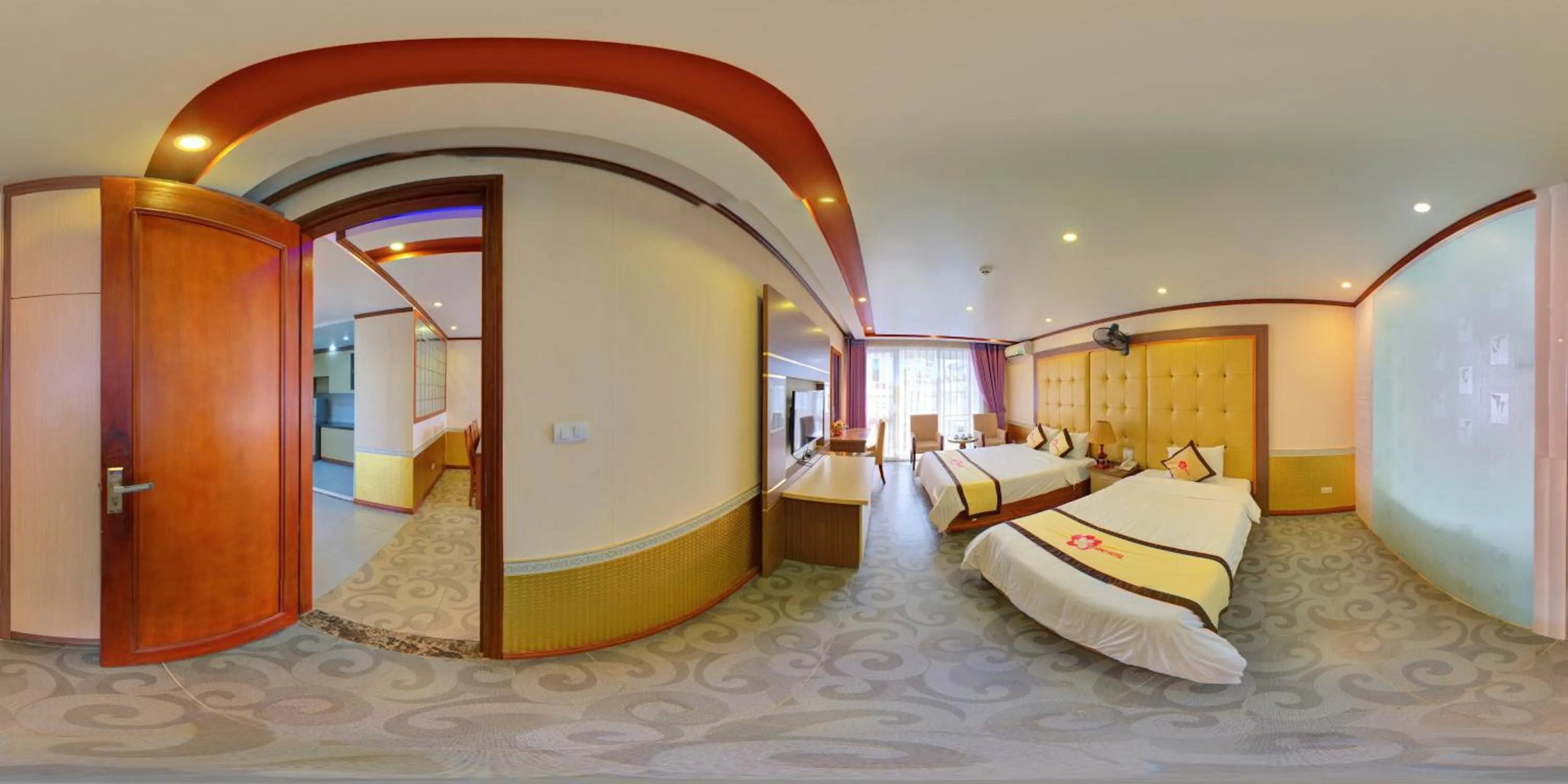 Bed in Hoa Dao Hotel