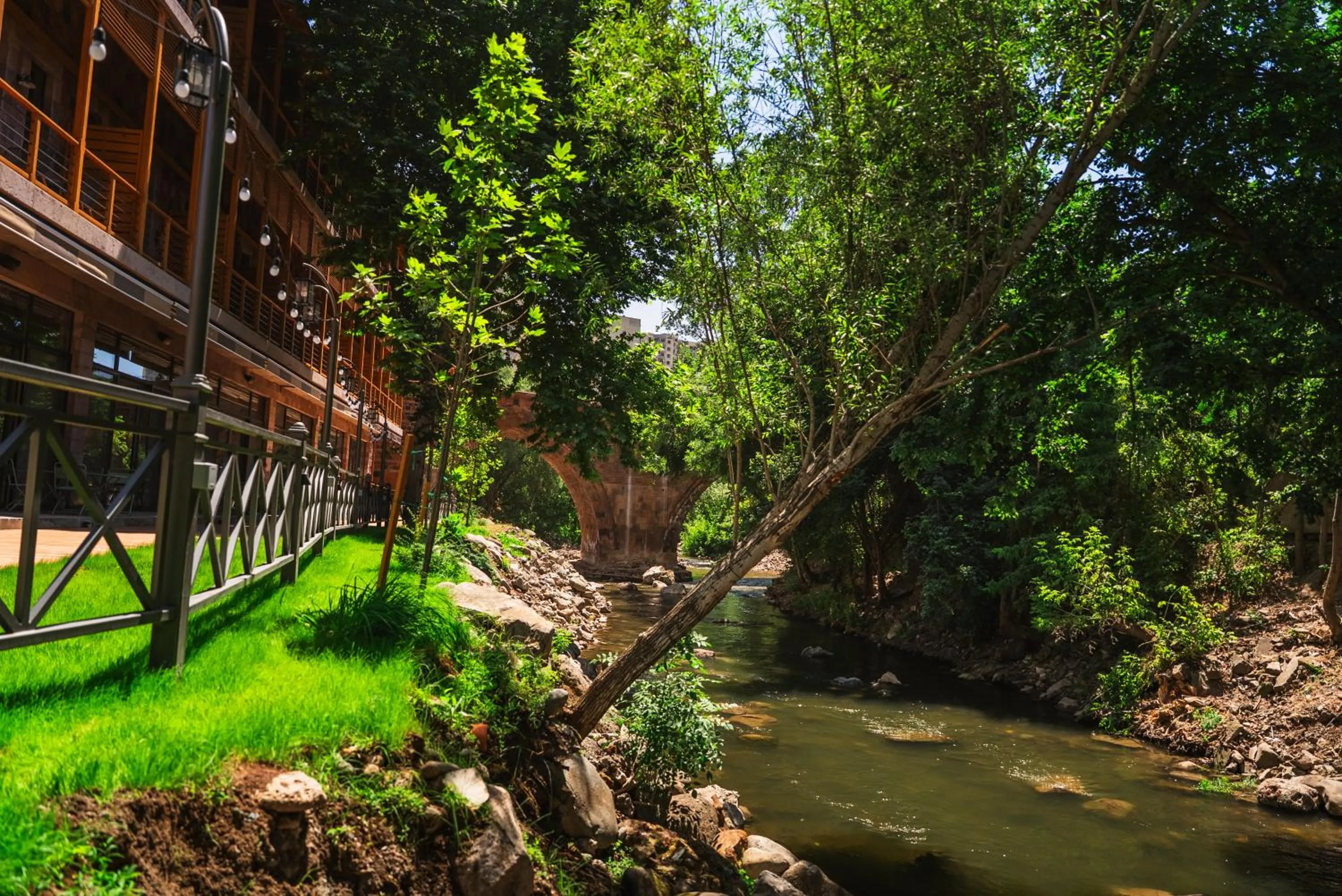 River view in Red Bridge Yerevan
