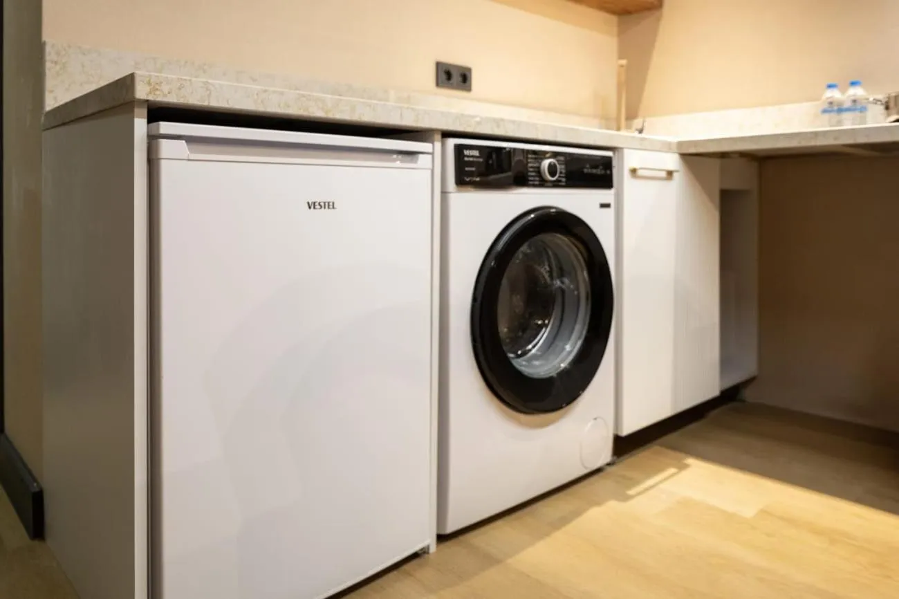 Kitchen or kitchenette in Şişli Family Time Suites