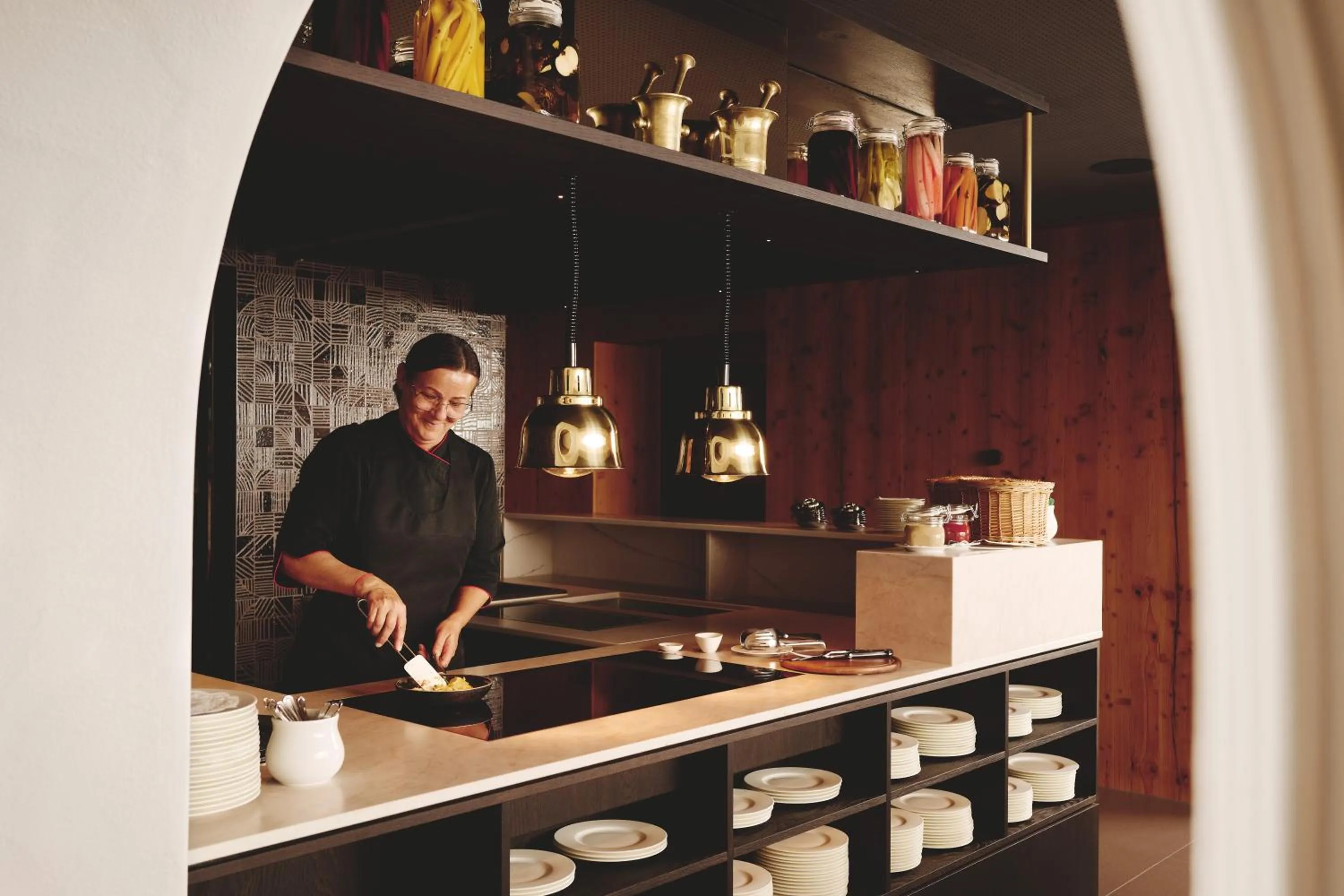 Breakfast in Burg Hotel Oberlech