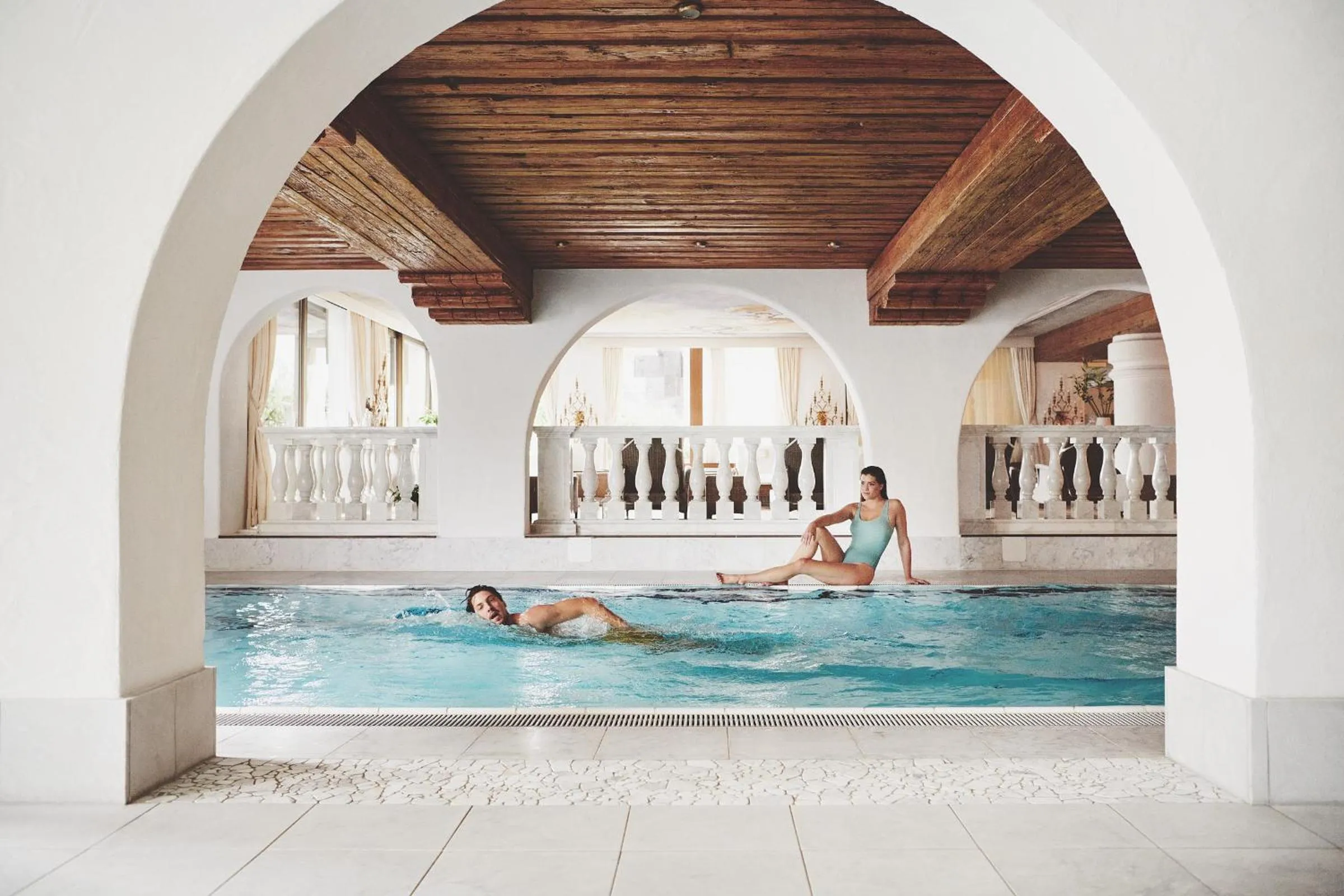 Swimming pool in Burg Hotel Oberlech