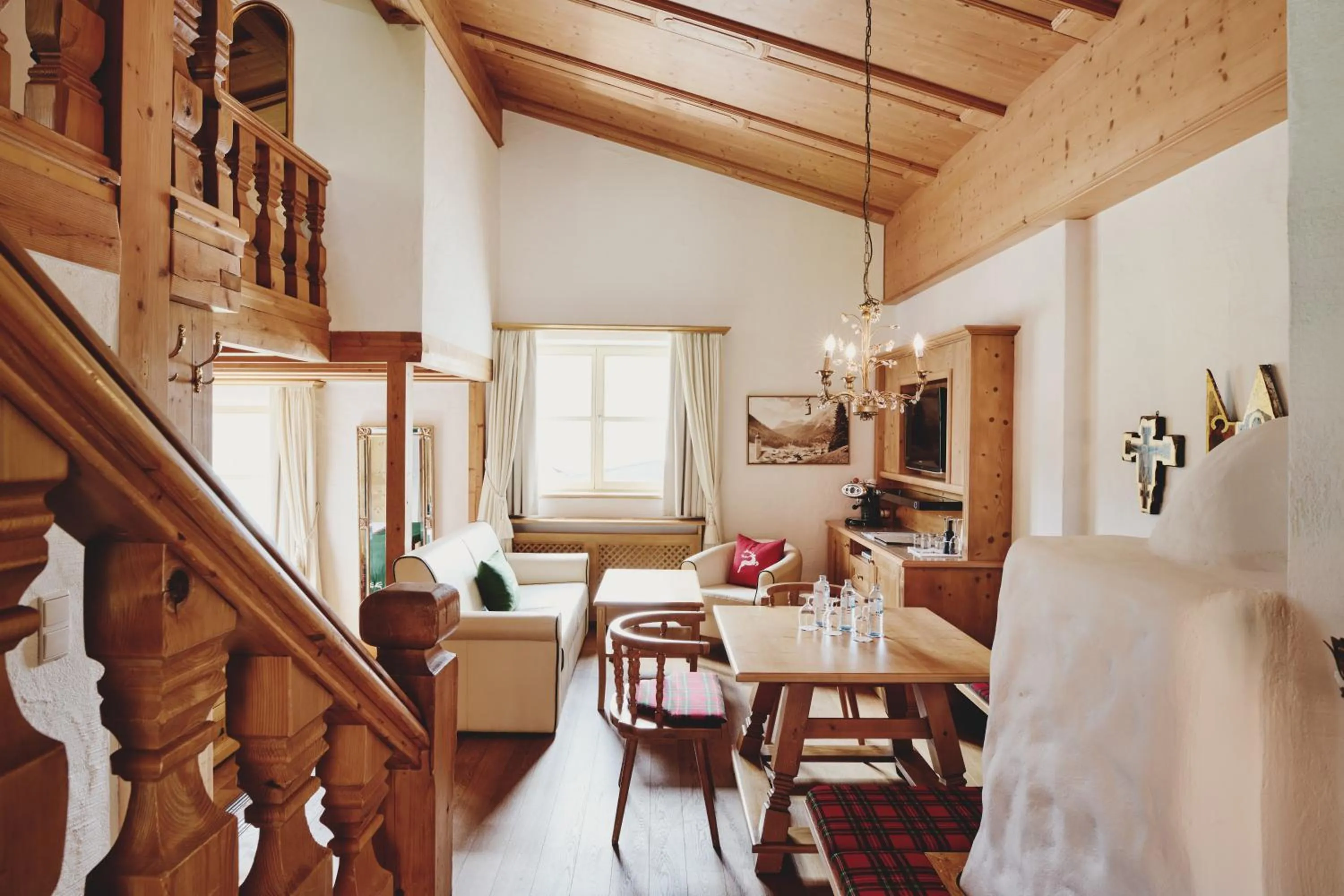 Living room in Burg Hotel Oberlech