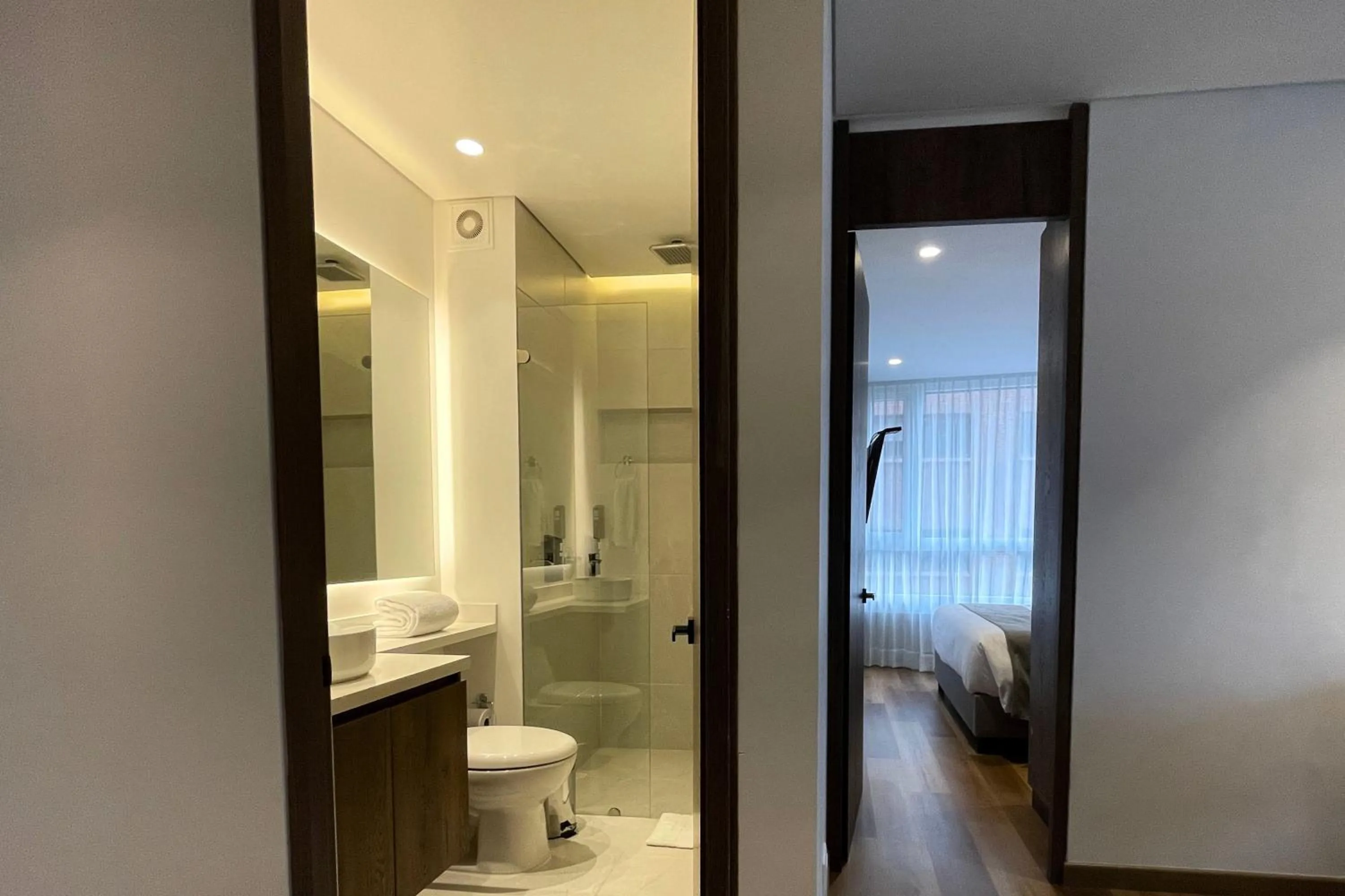 Shower in VOU Suites by Avia Suites