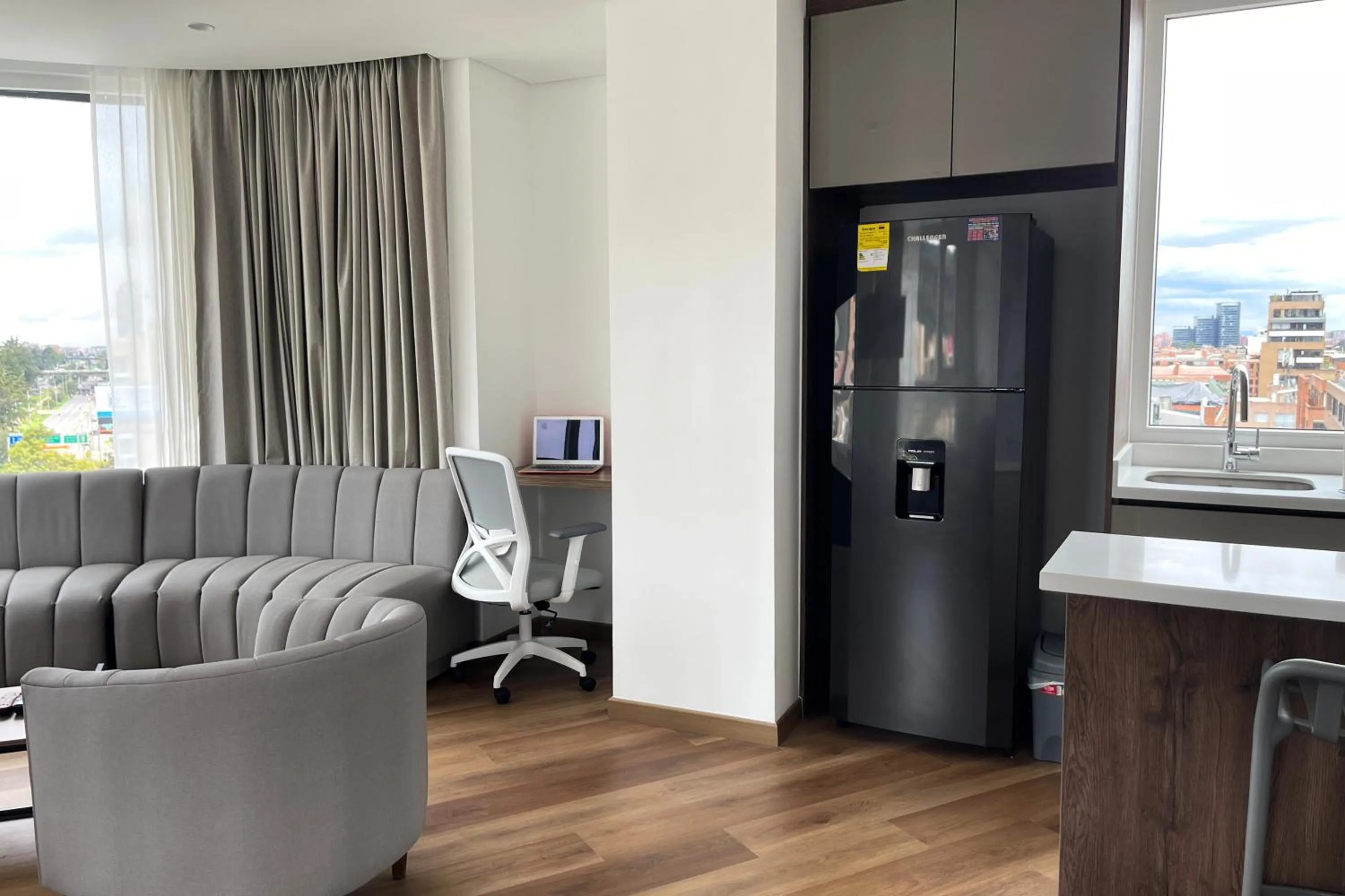 Kitchen or kitchenette in VOU Suites by Avia Suites