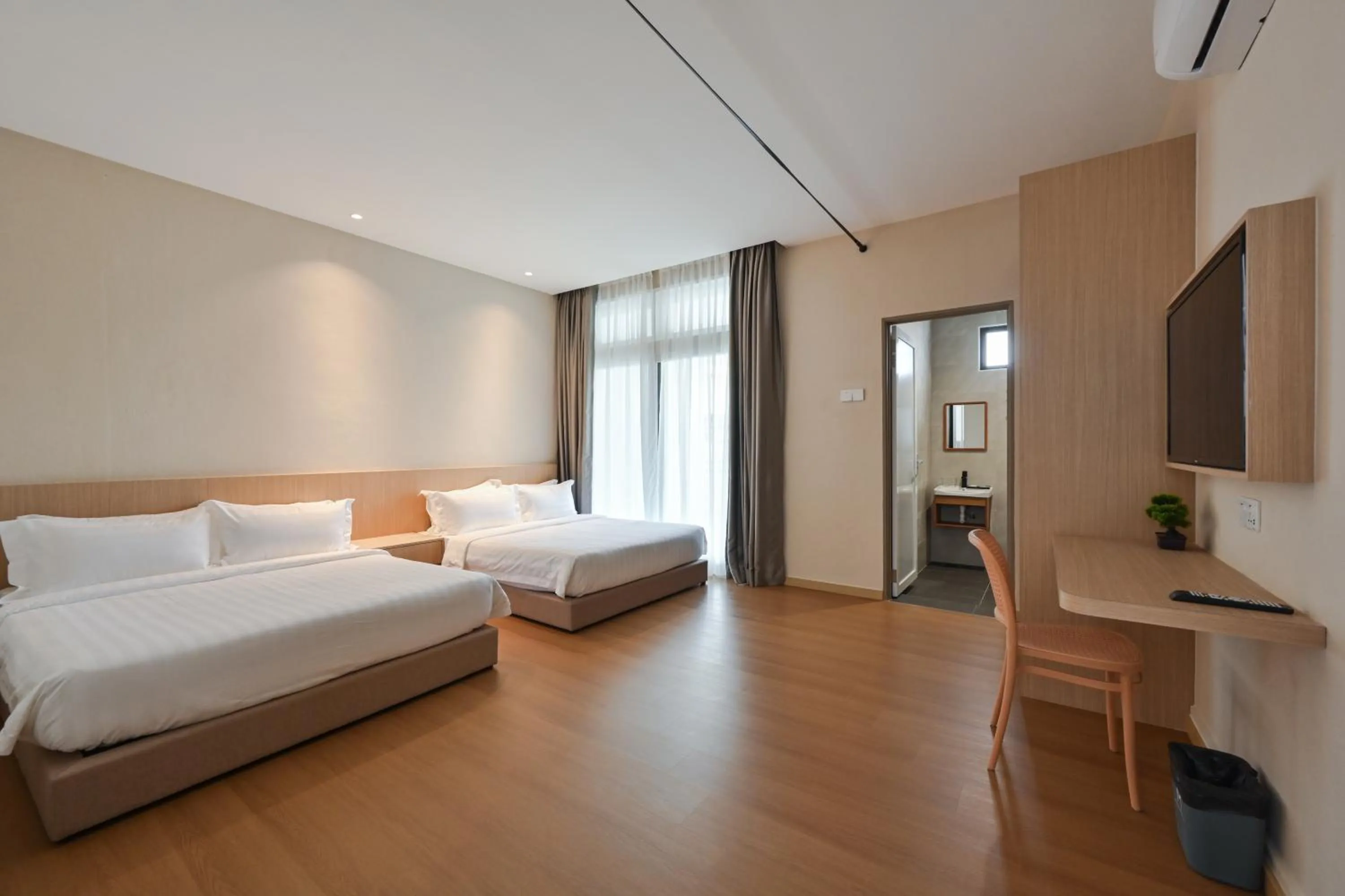 Bed in Simple Sanctuary Tanjung Tokong