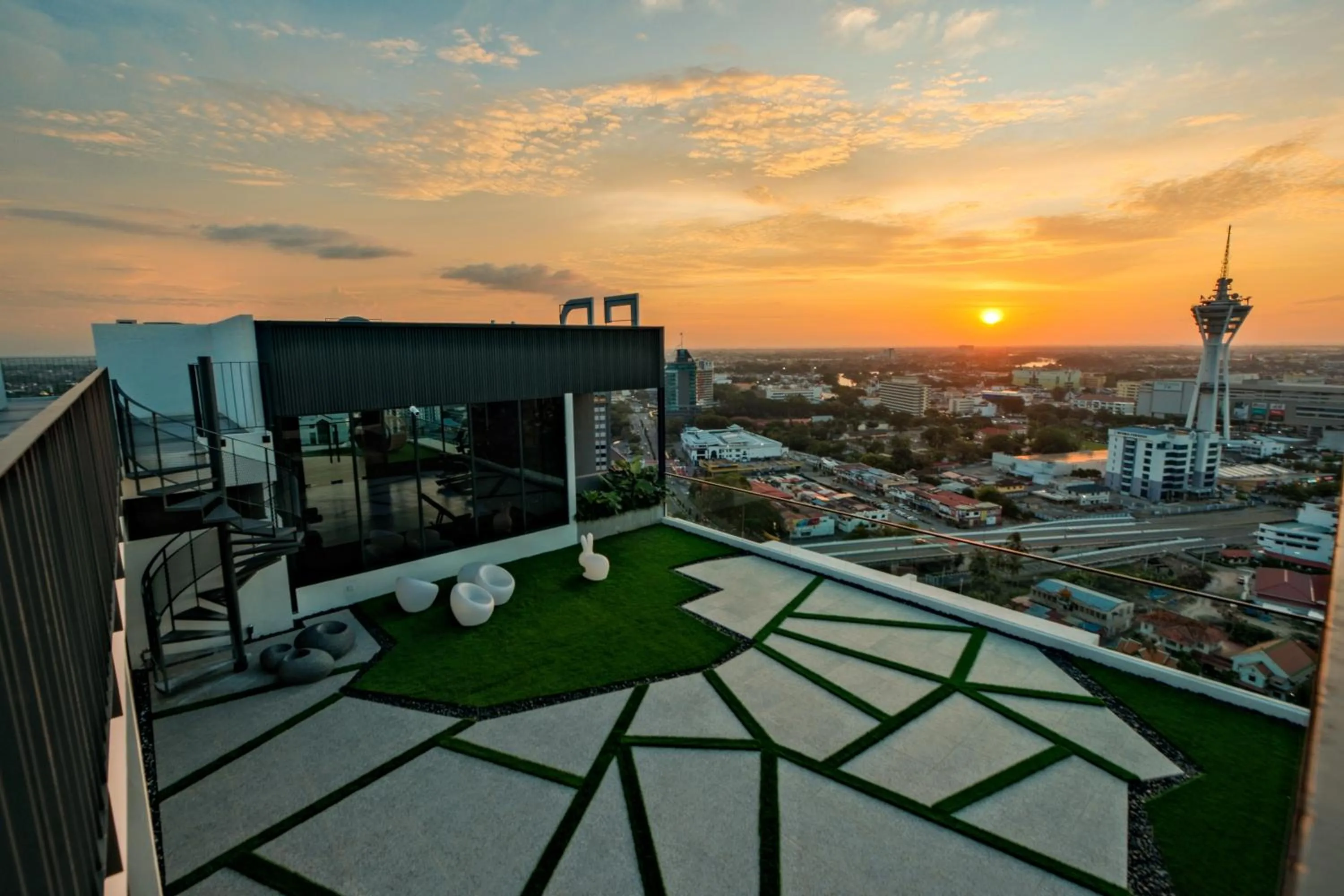 Balcony/Terrace in G Residence Sky Suite