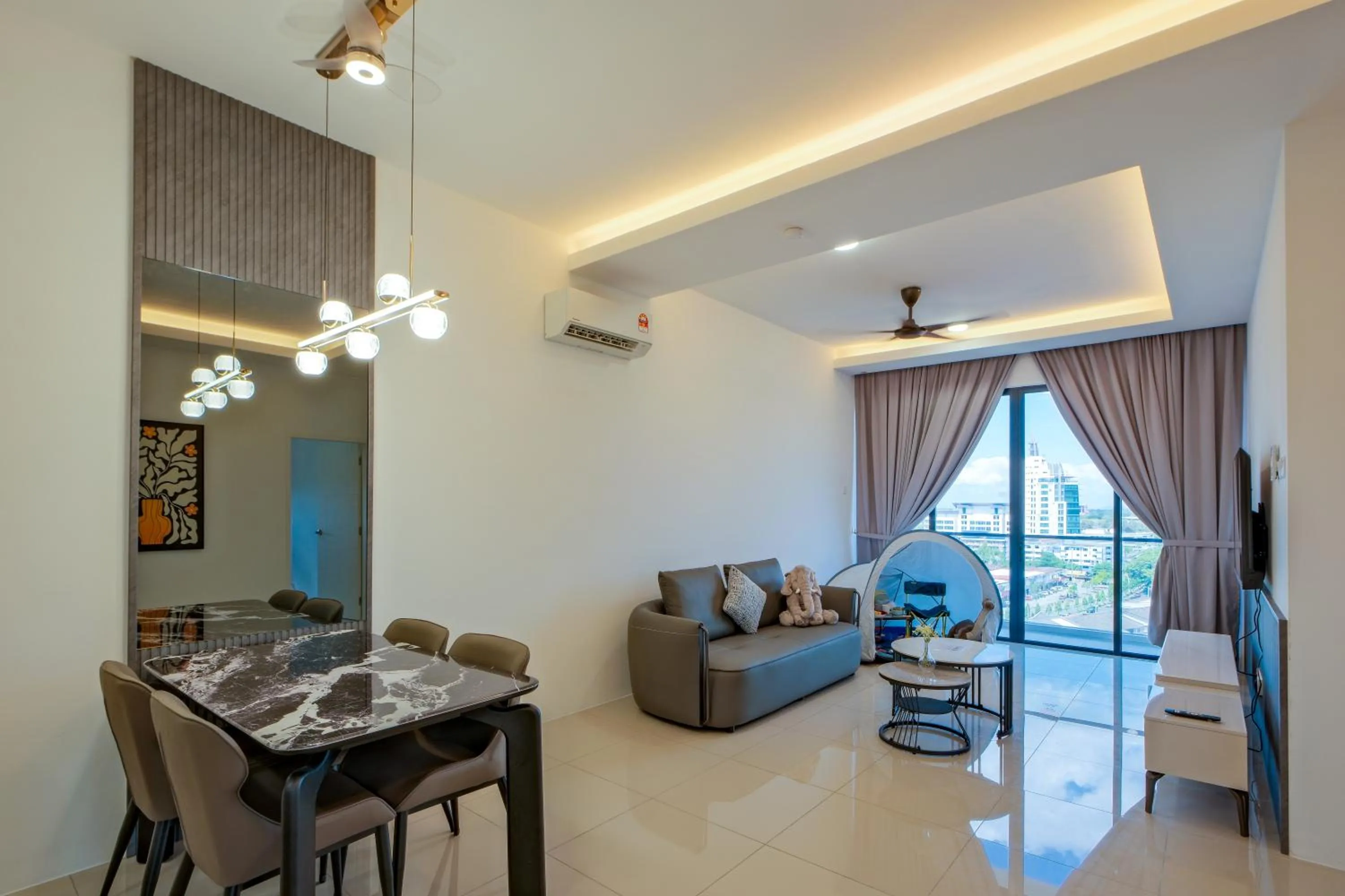 Living room in G Residence Sky Suite