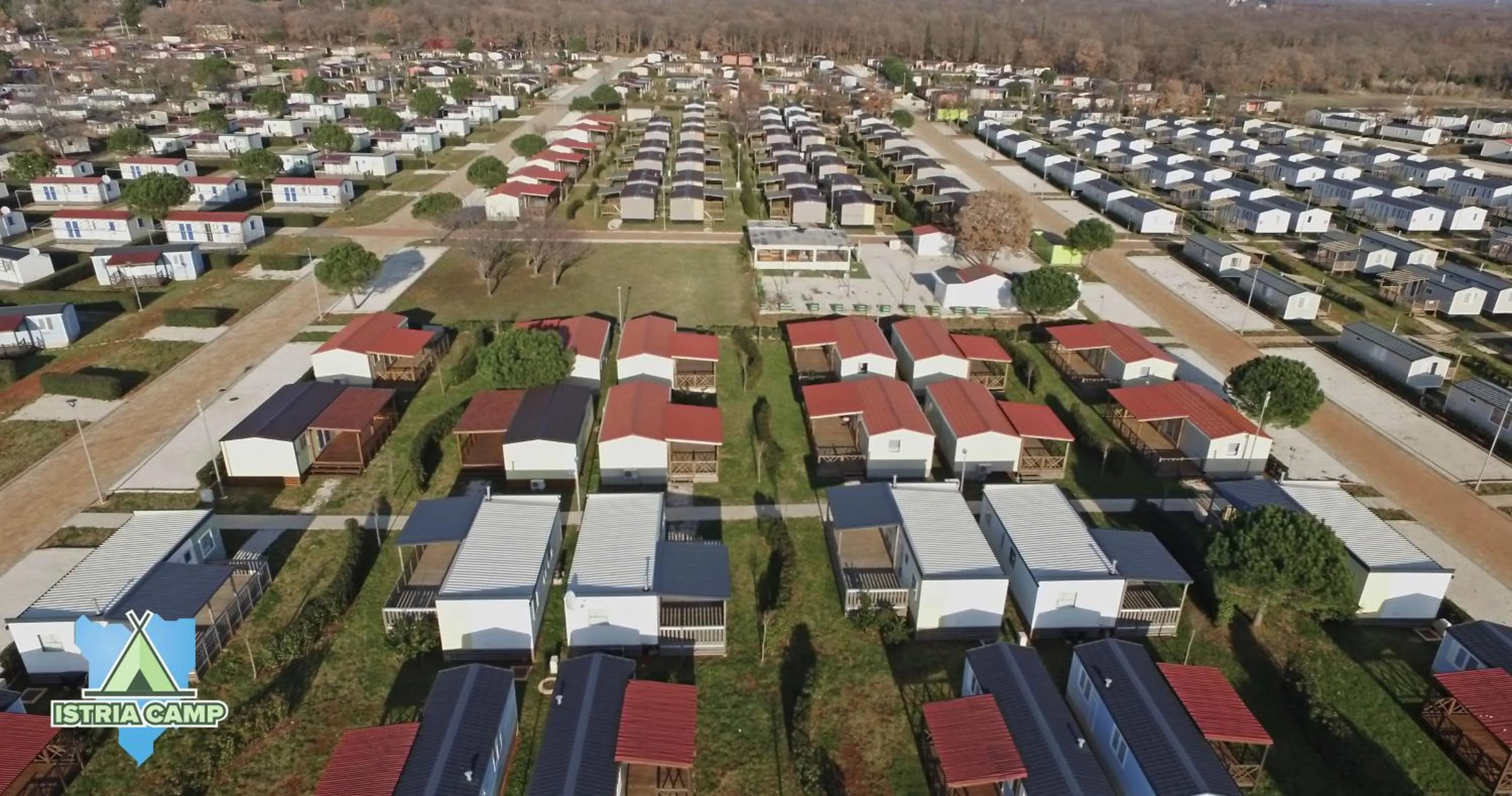 Bird's eye view in Mobile Homes Relax Park Umag