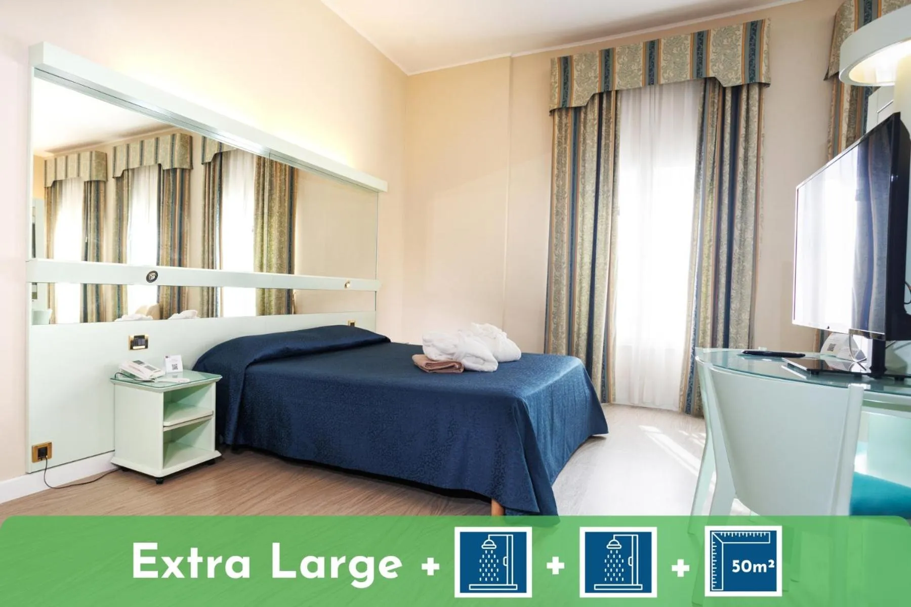 Photo of the whole room, Bed in Hotel Savoia Thermae & SPA