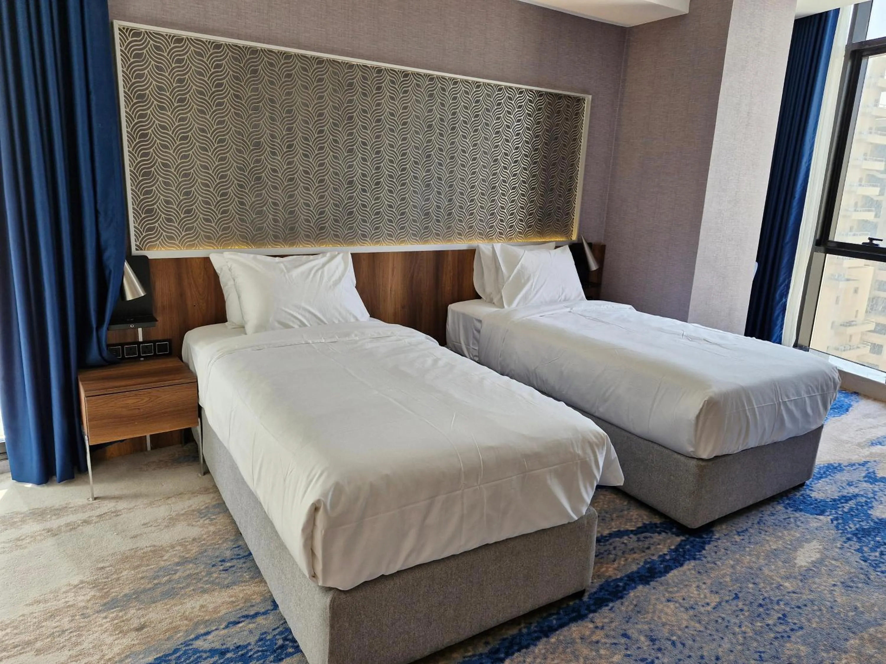 Bed in Ocean View Hotel Kuwait