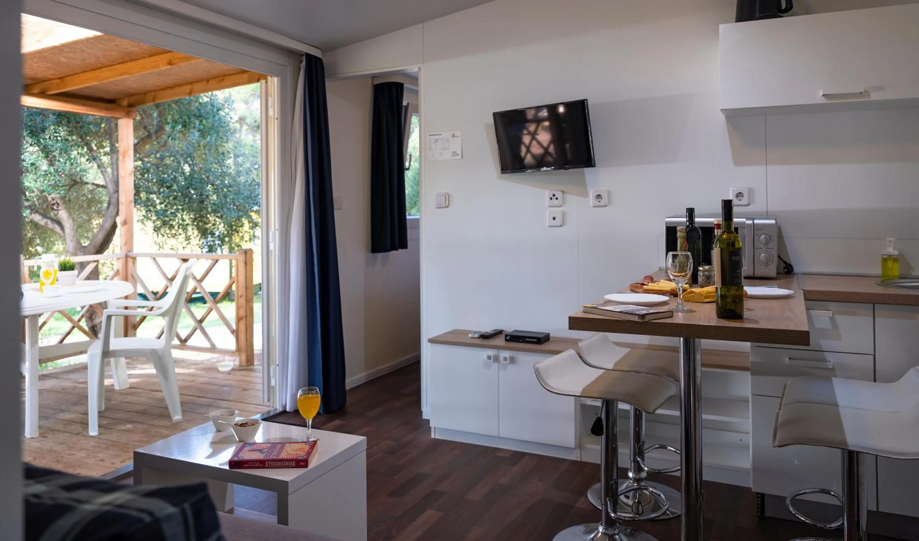 Kitchen or kitchenette in Mobile Homes Camp Pineta - Adriatic Kampovi