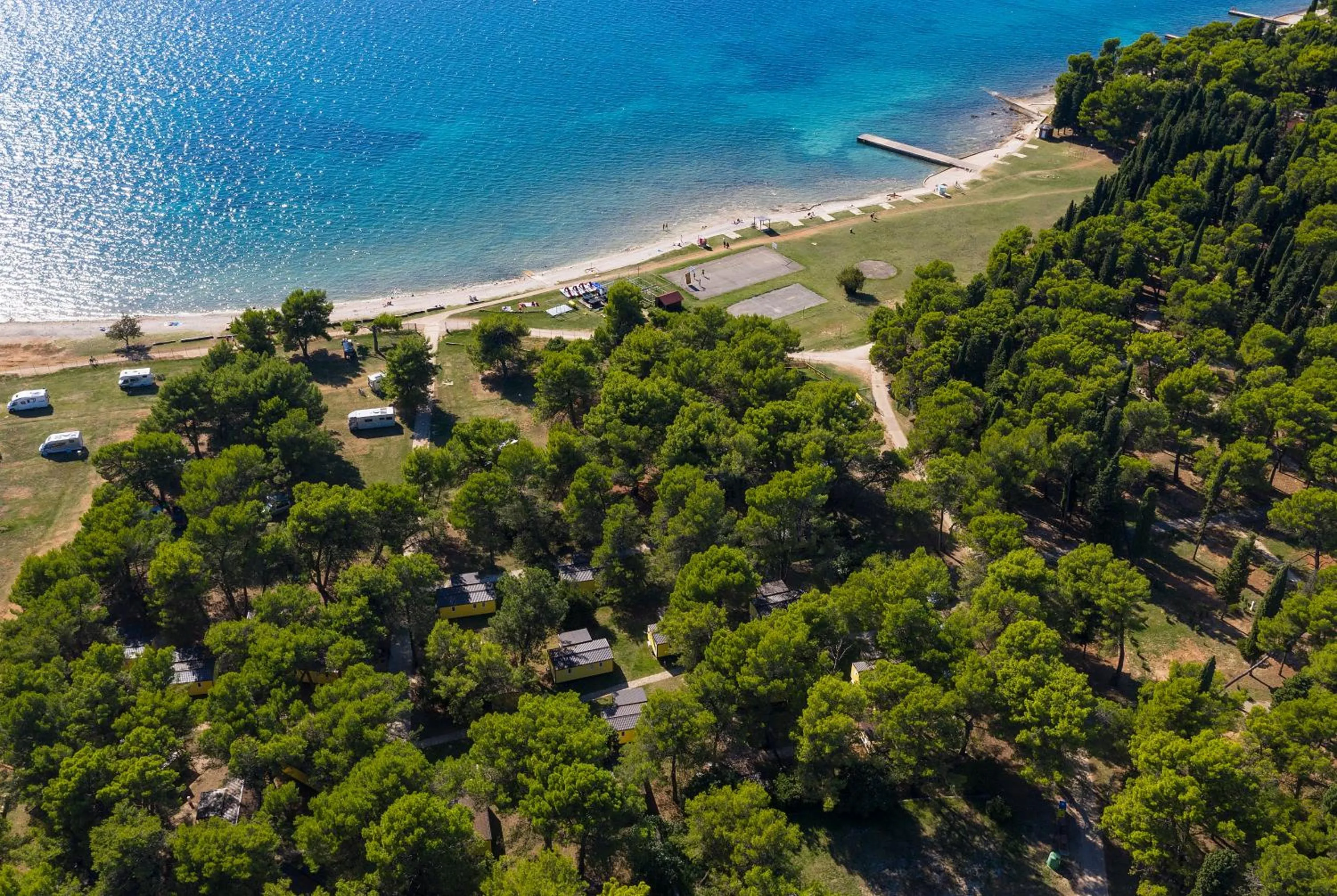 Sea view in Mobile Homes Camp Pineta - Adriatic Kampovi