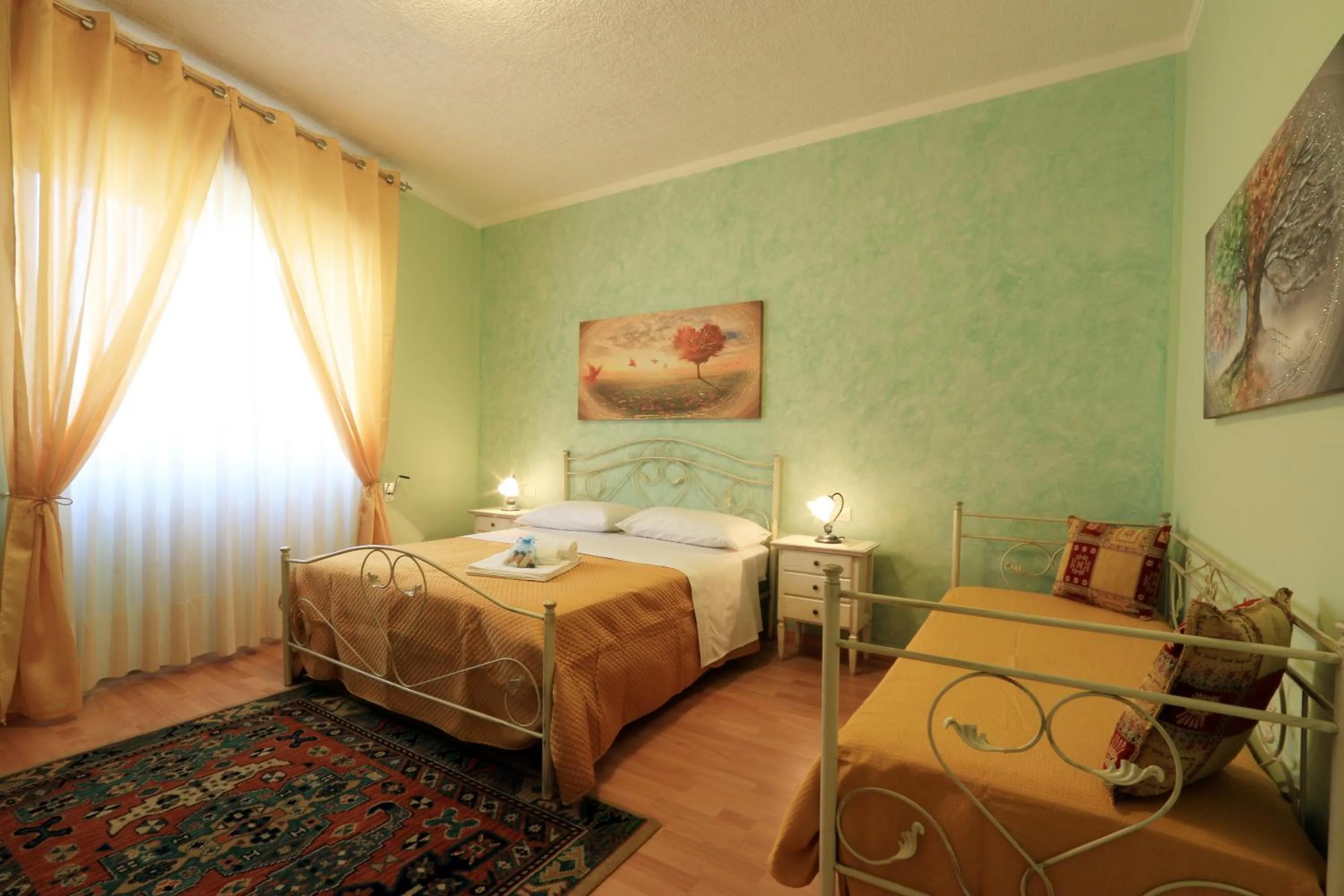 Bedroom, Bed in B&B La Villa