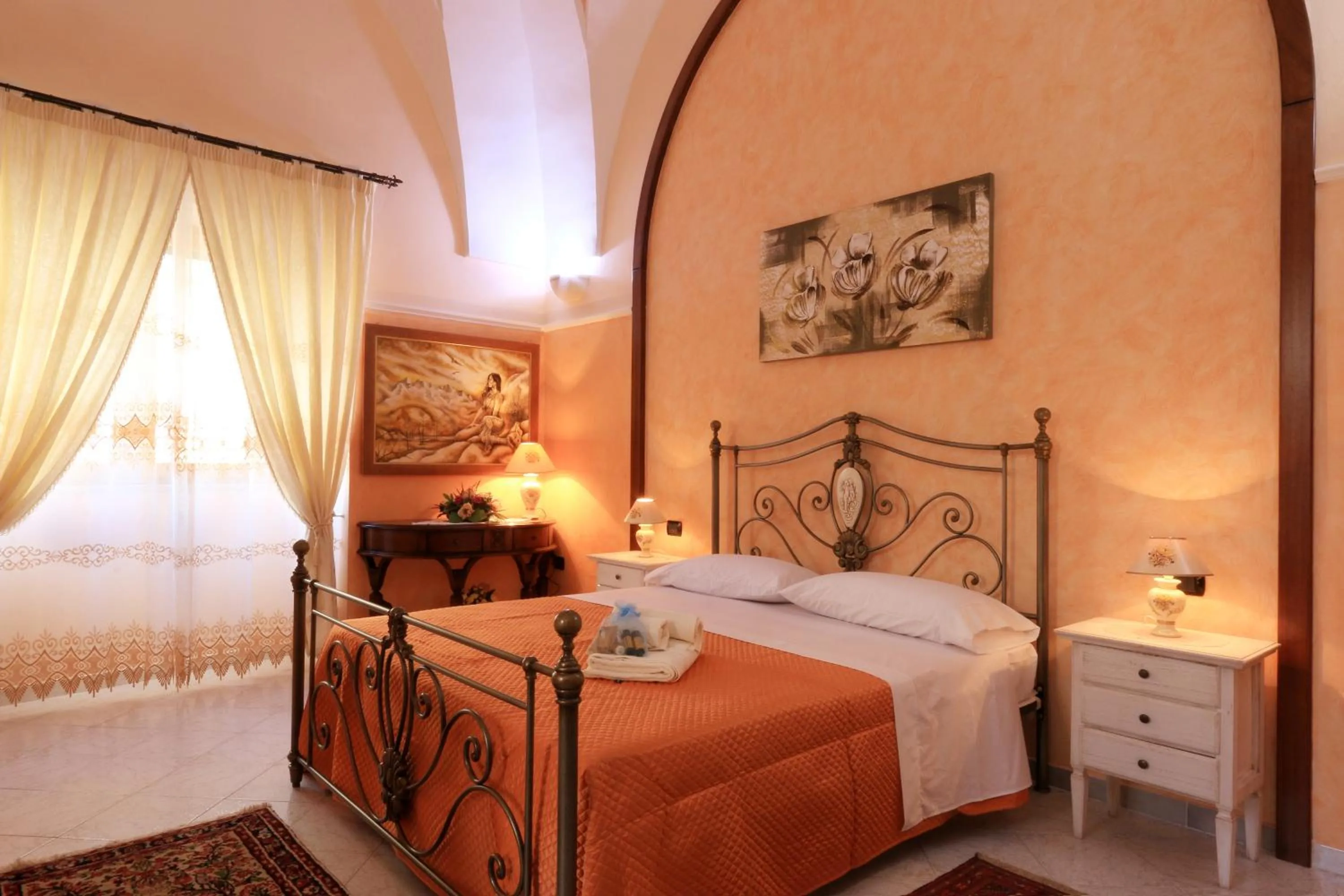 Bedroom, Bed in B&B La Villa