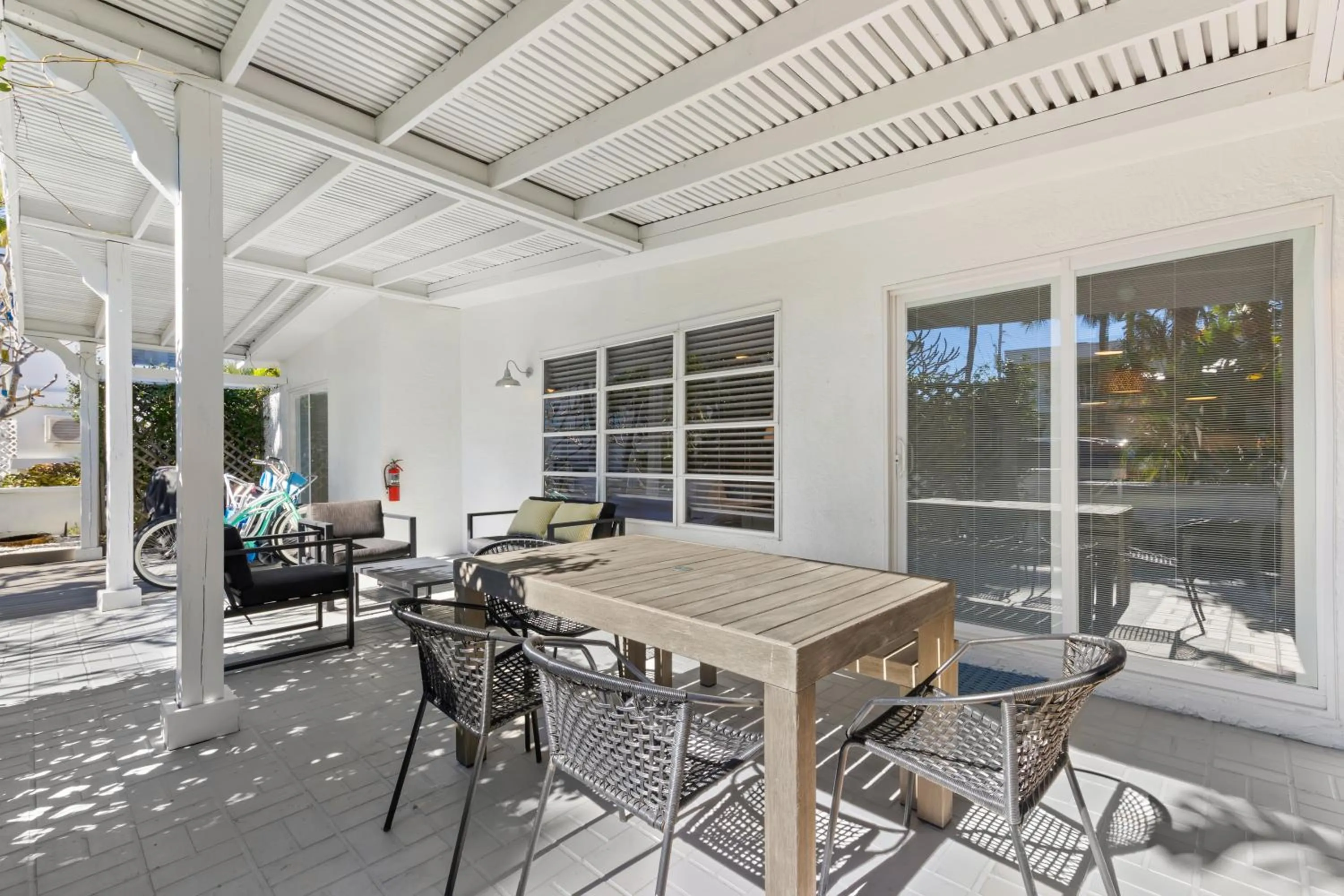 Patio in Inn on the Beach