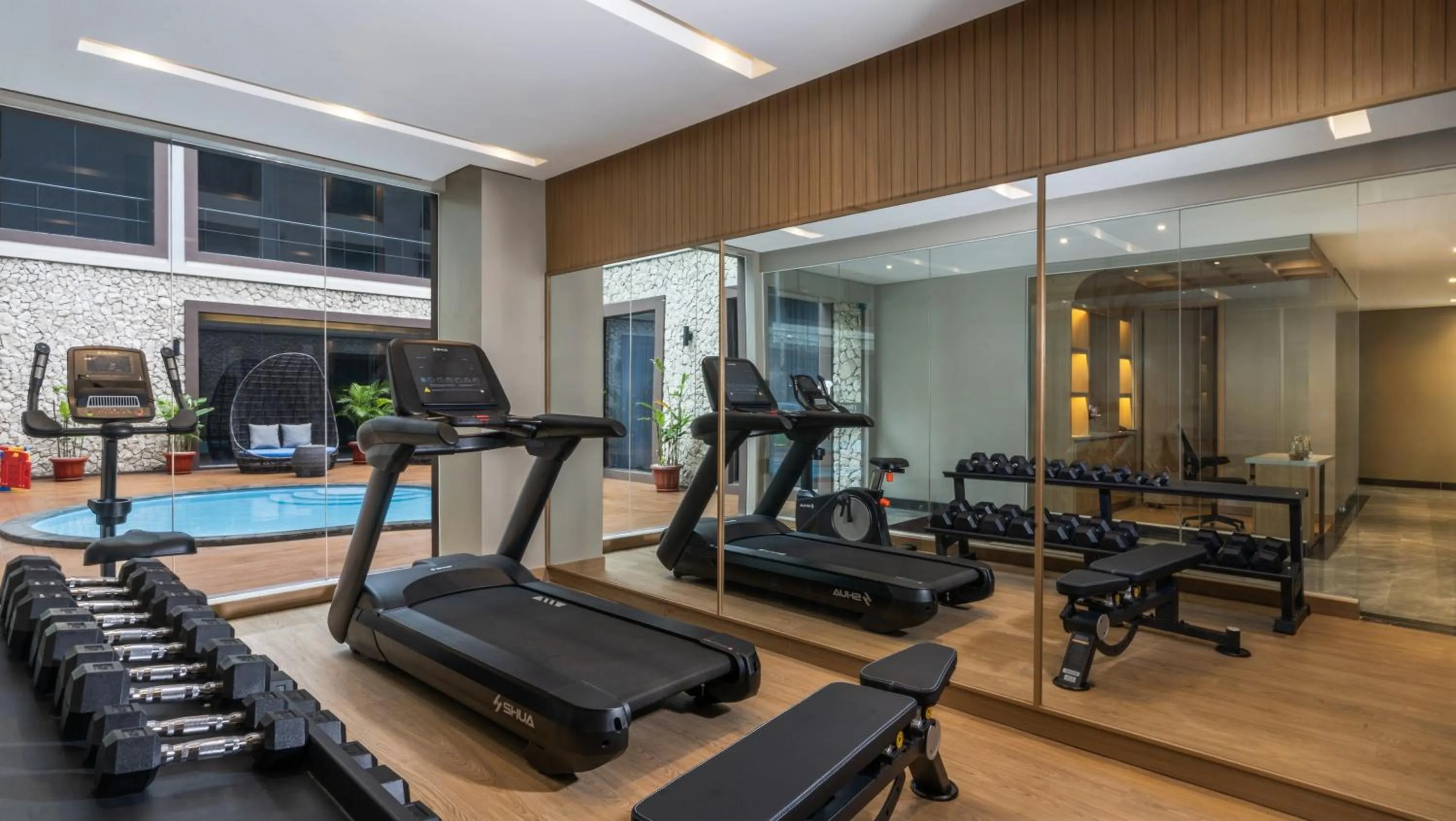 Fitness centre/facilities in Swiss-Belinn Indramayu