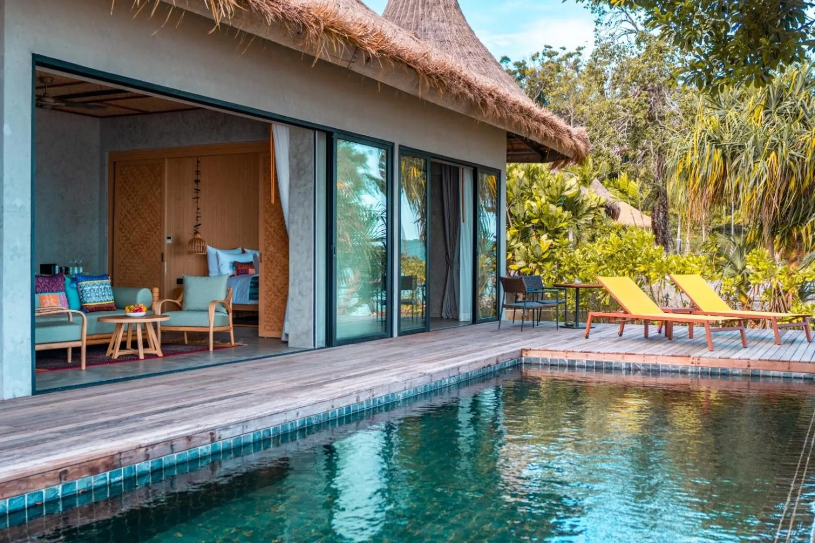 Garden view in JATI Koh Russey