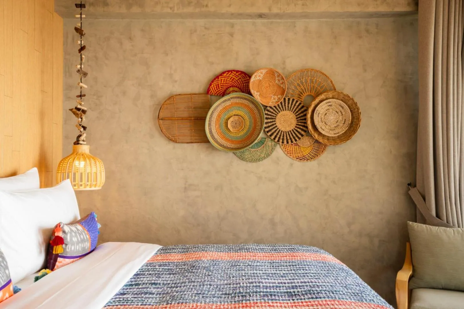 Decorative detail, Bed in JATI Koh Russey