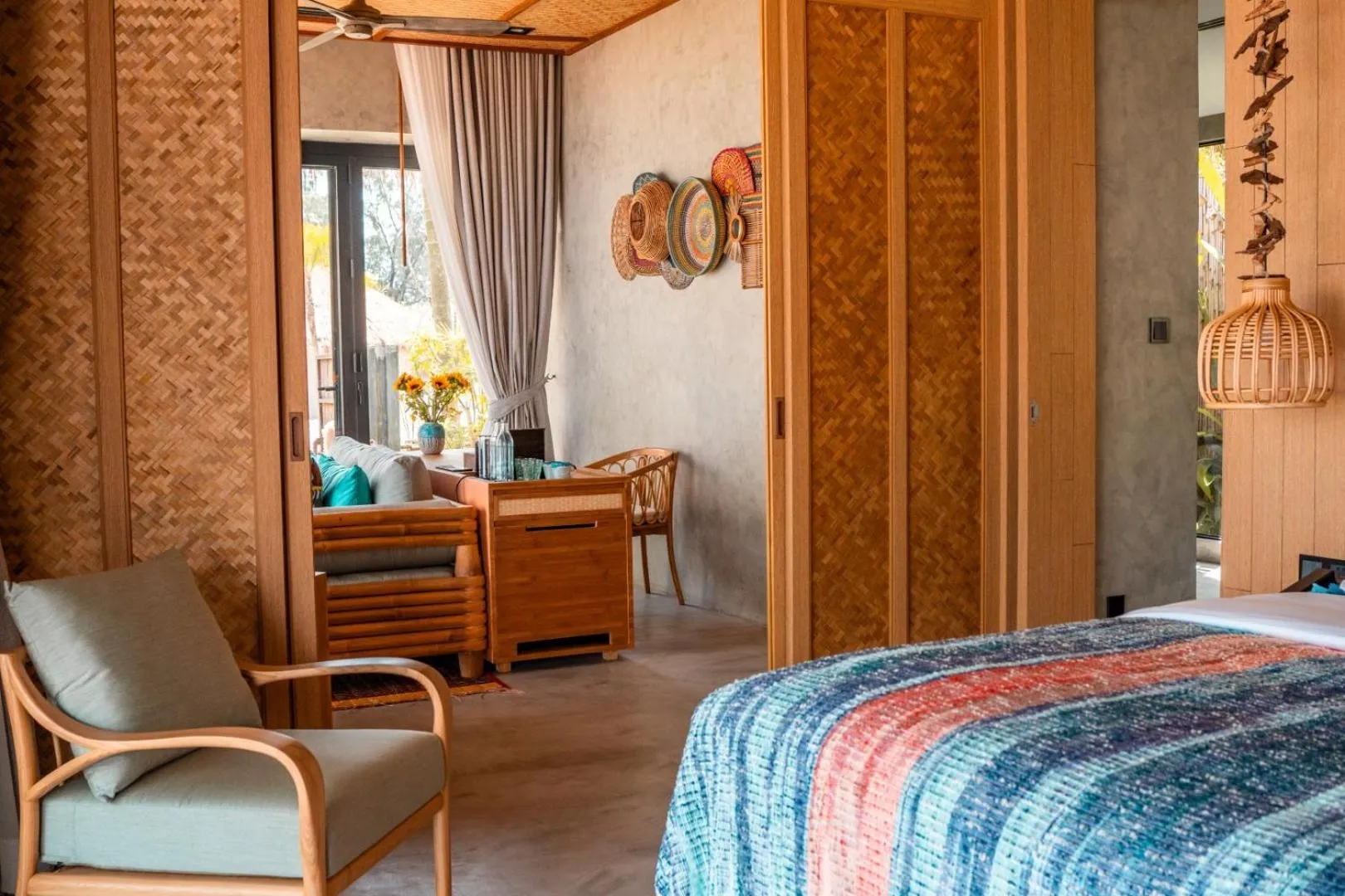 Living room, Bed in JATI Koh Russey