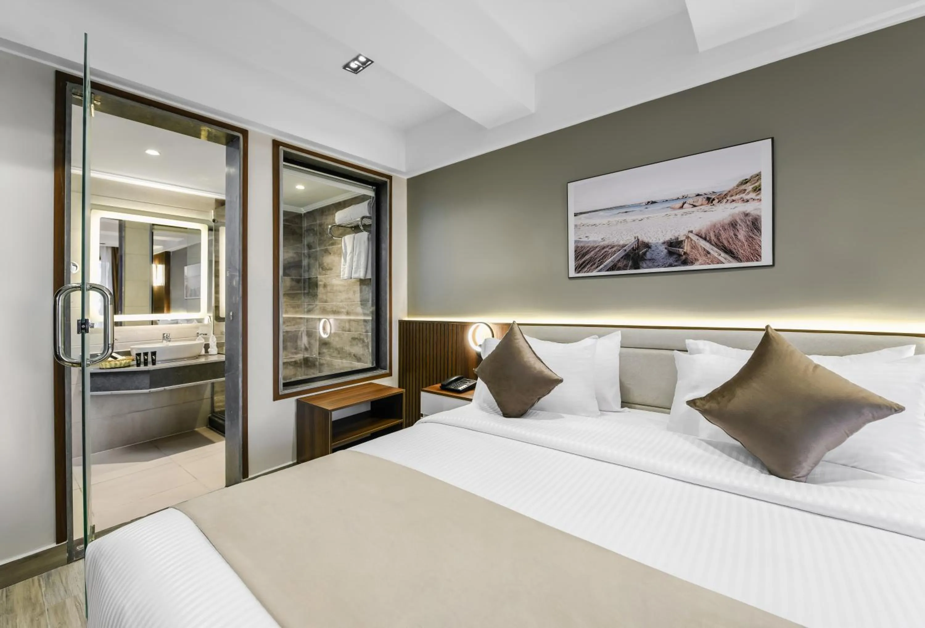 Bed in XU San Stefano Hotel Alexandria