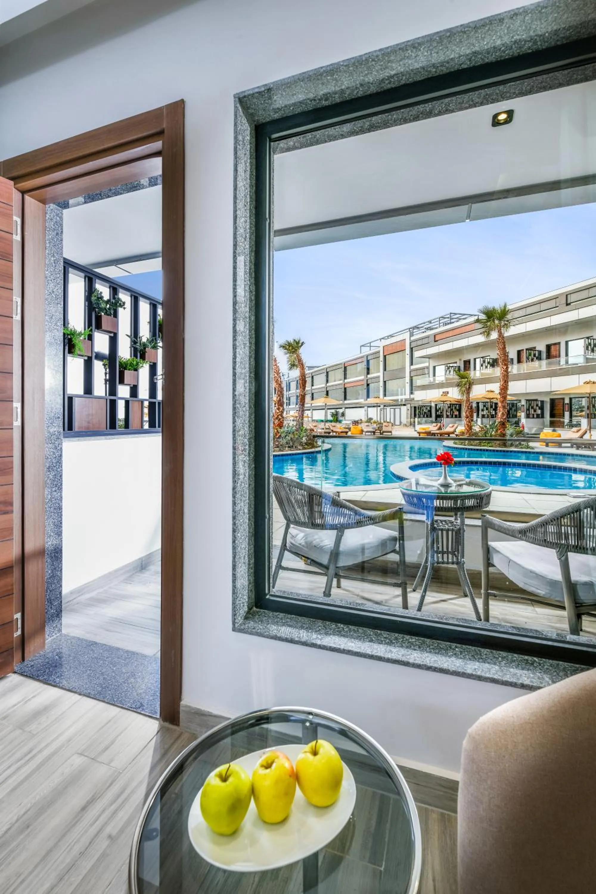 Pool view in XU San Stefano Hotel Alexandria