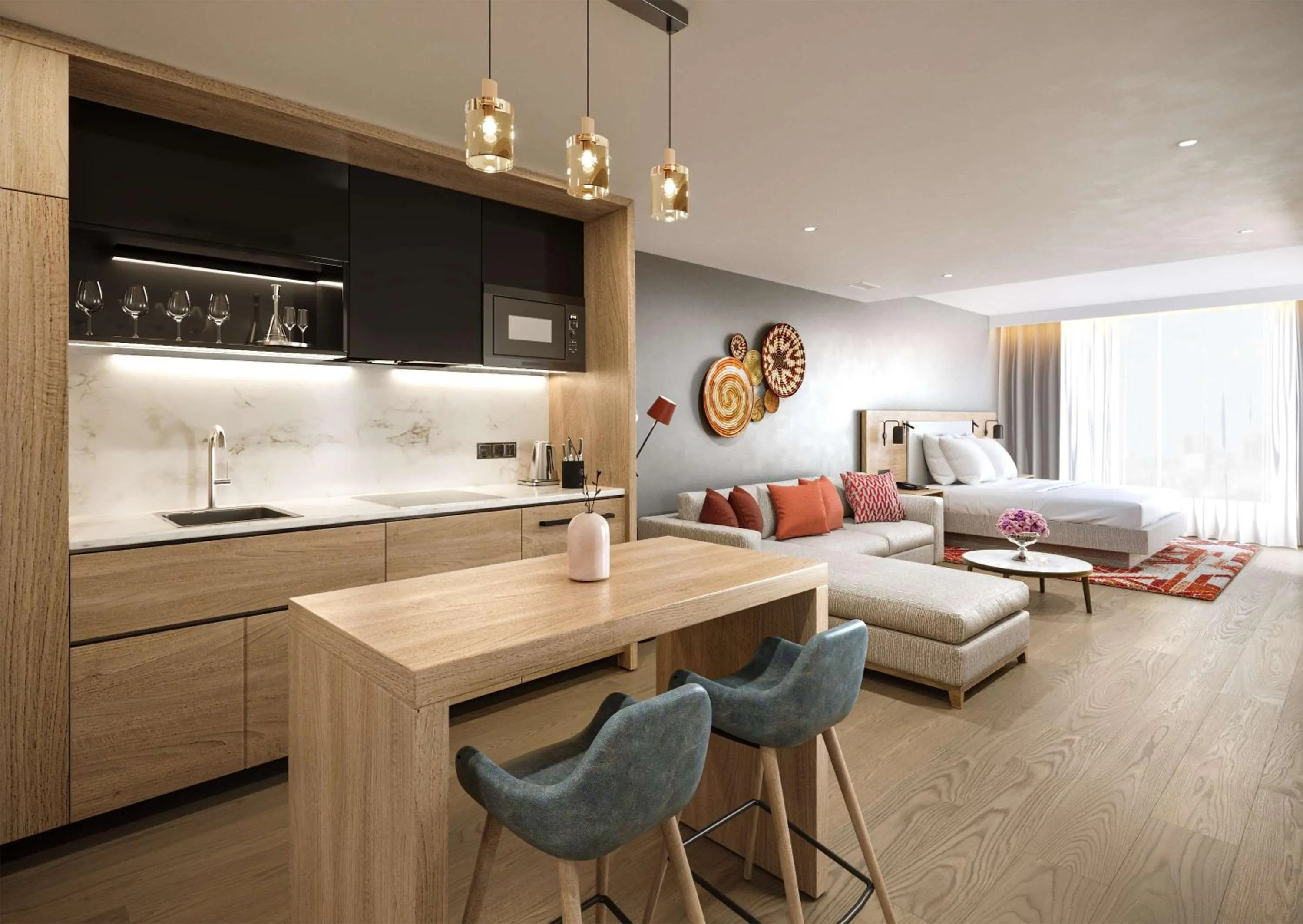 Kitchen or kitchenette in Hyatt House Nairobi Westlands