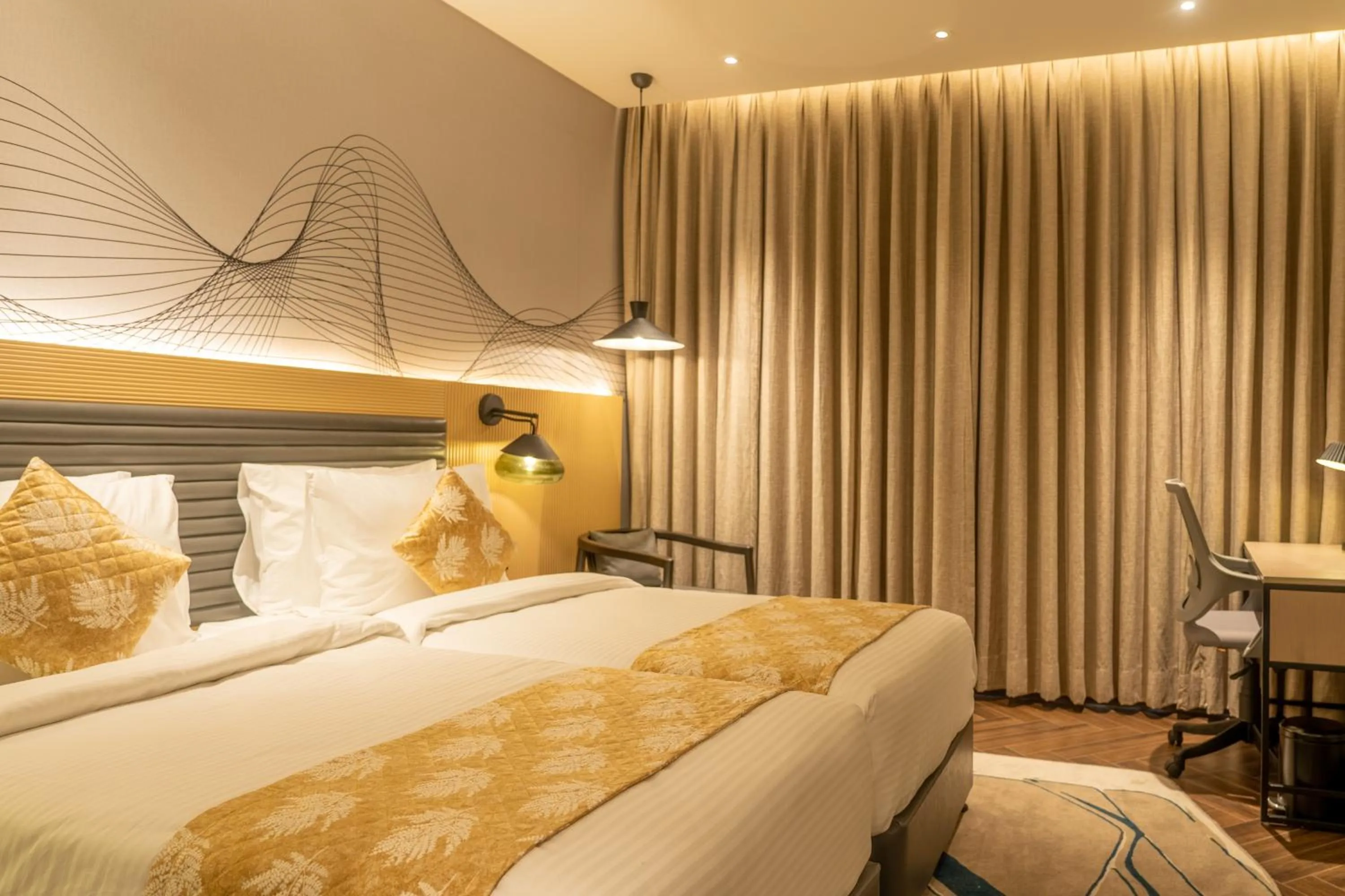 Bed in Ramada Encore By Wyndham Bhiwadi Phool Bagh Chowk