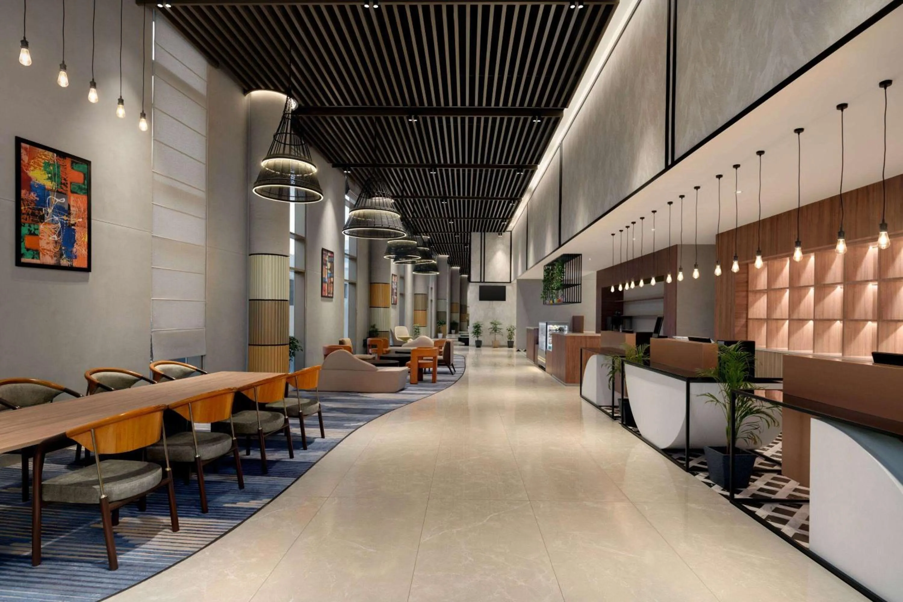 Lobby or reception in Ramada Encore By Wyndham Bhiwadi Phool Bagh Chowk